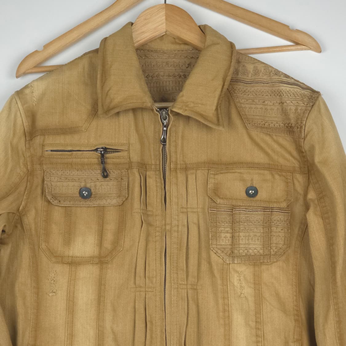 [L] Semantic Design 세만틱디자인 스티치 워싱 자켓 상품이미지3