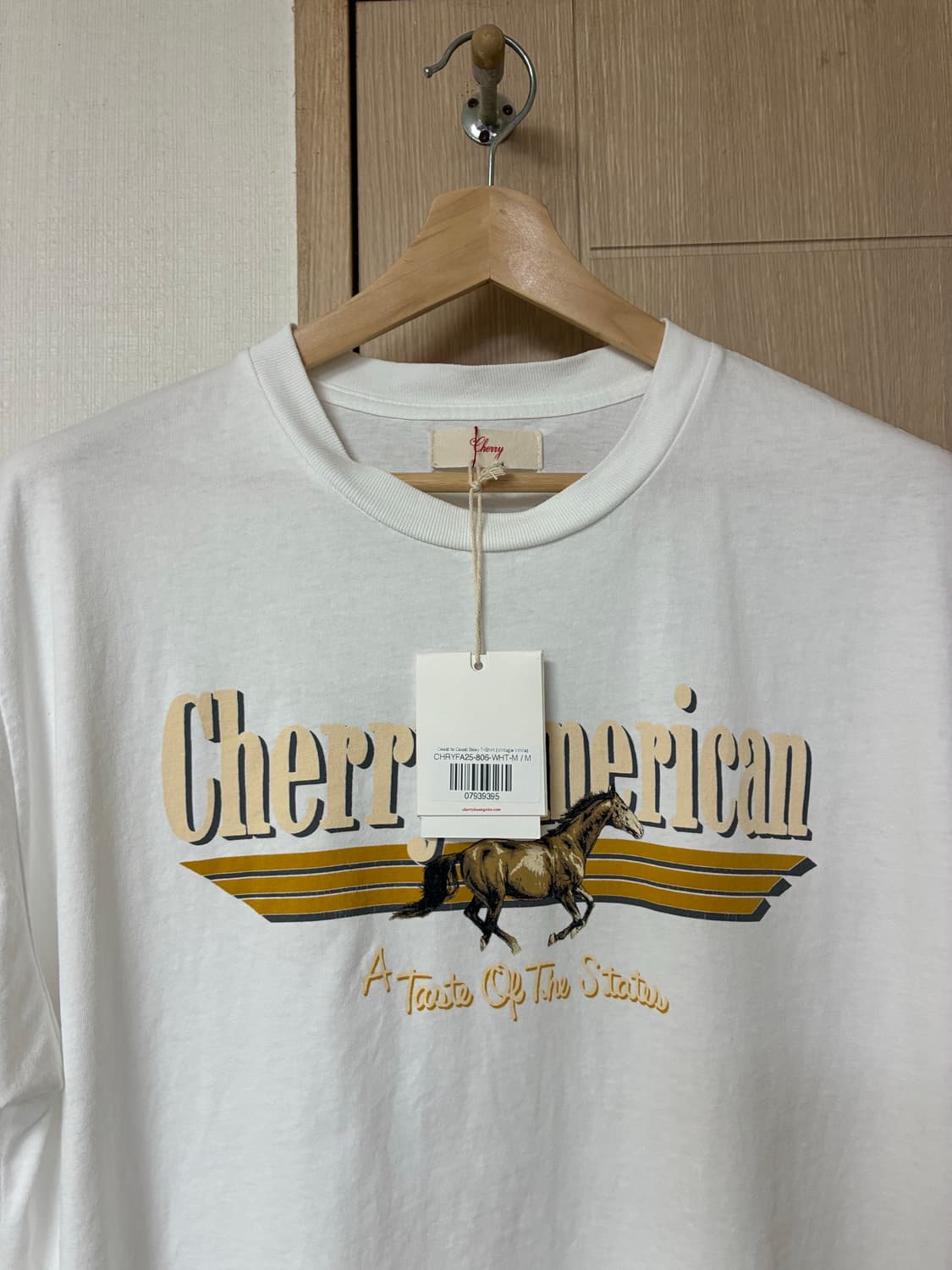 [M]cherry la 티셔츠 화이트 상품이미지3