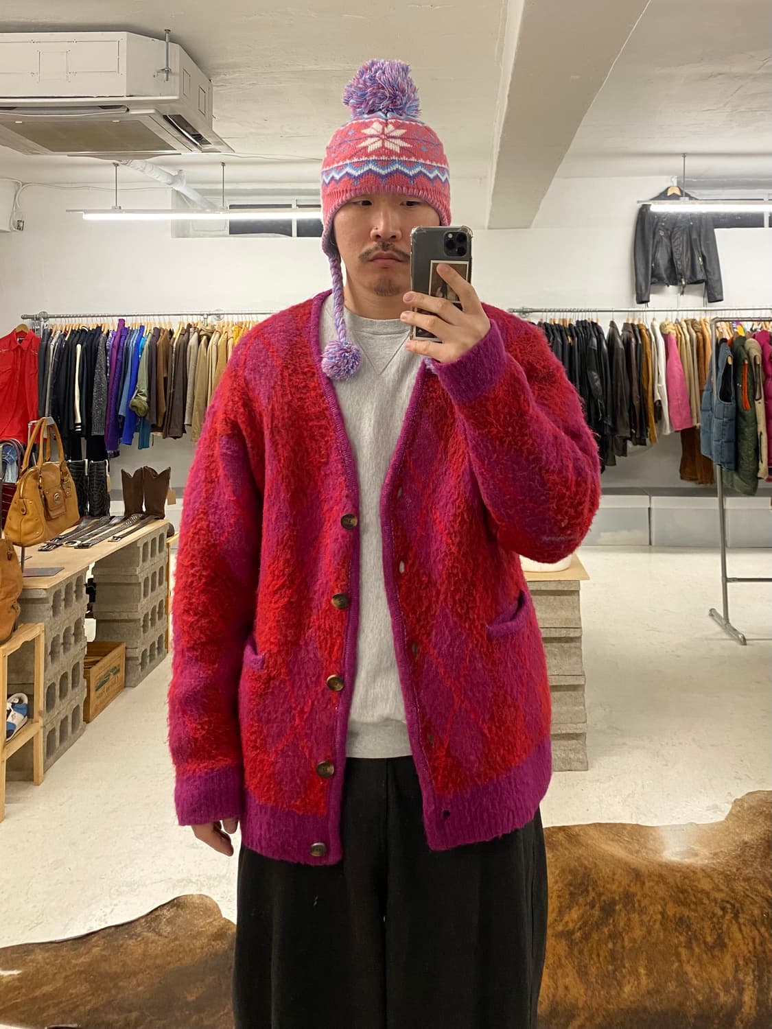 VTG kitch ear flap beanie 빈티지 키치 이어플랩 비니 상품이미지7