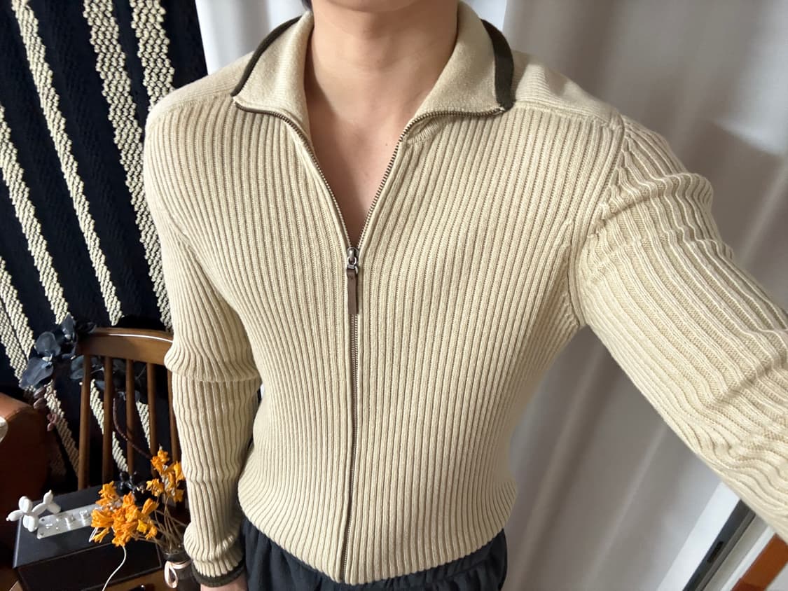 빈티지 니트집업 상품이미지1