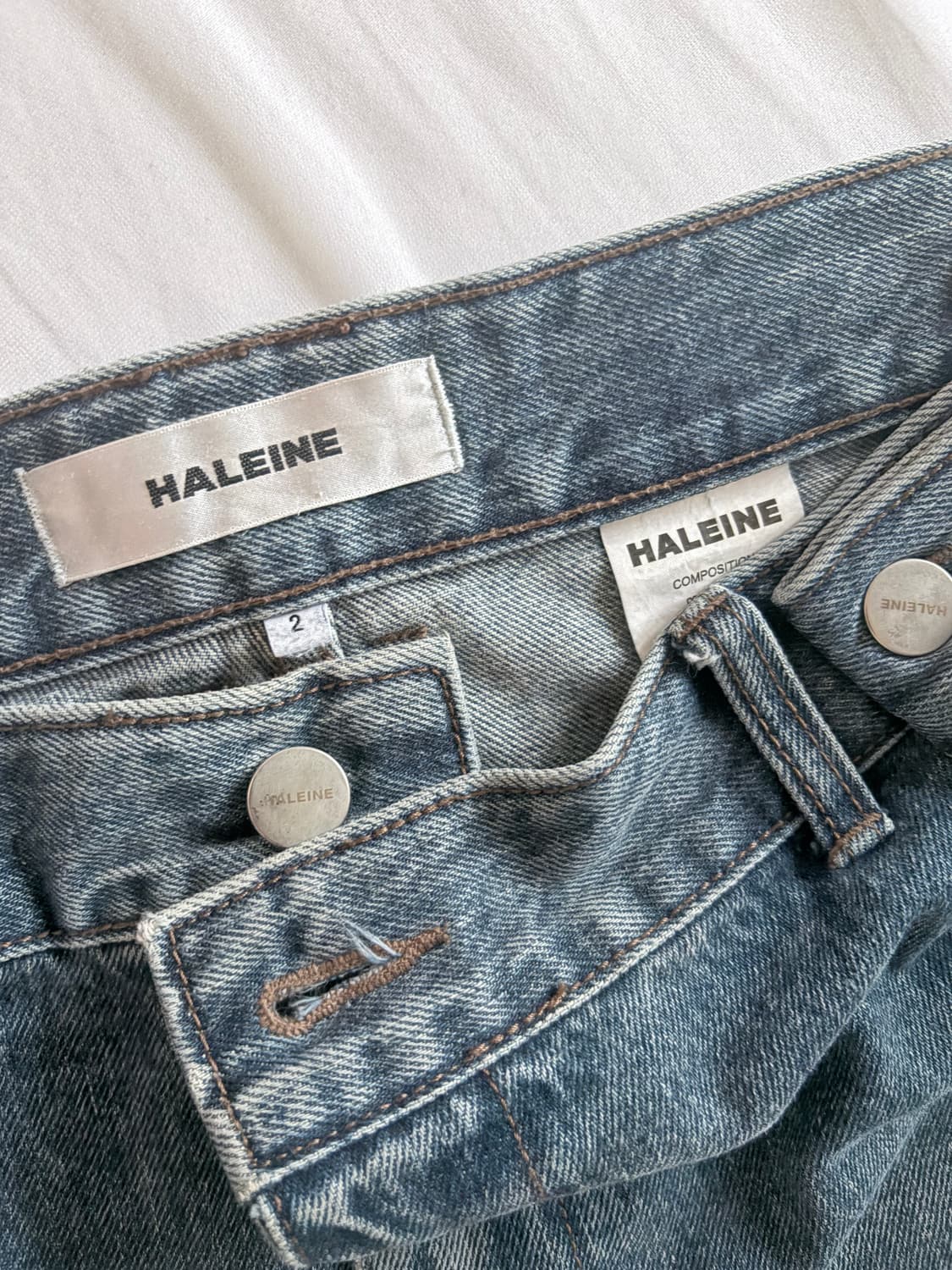 HALEINE 데님 청바지 사이즈 2 상품이미지3