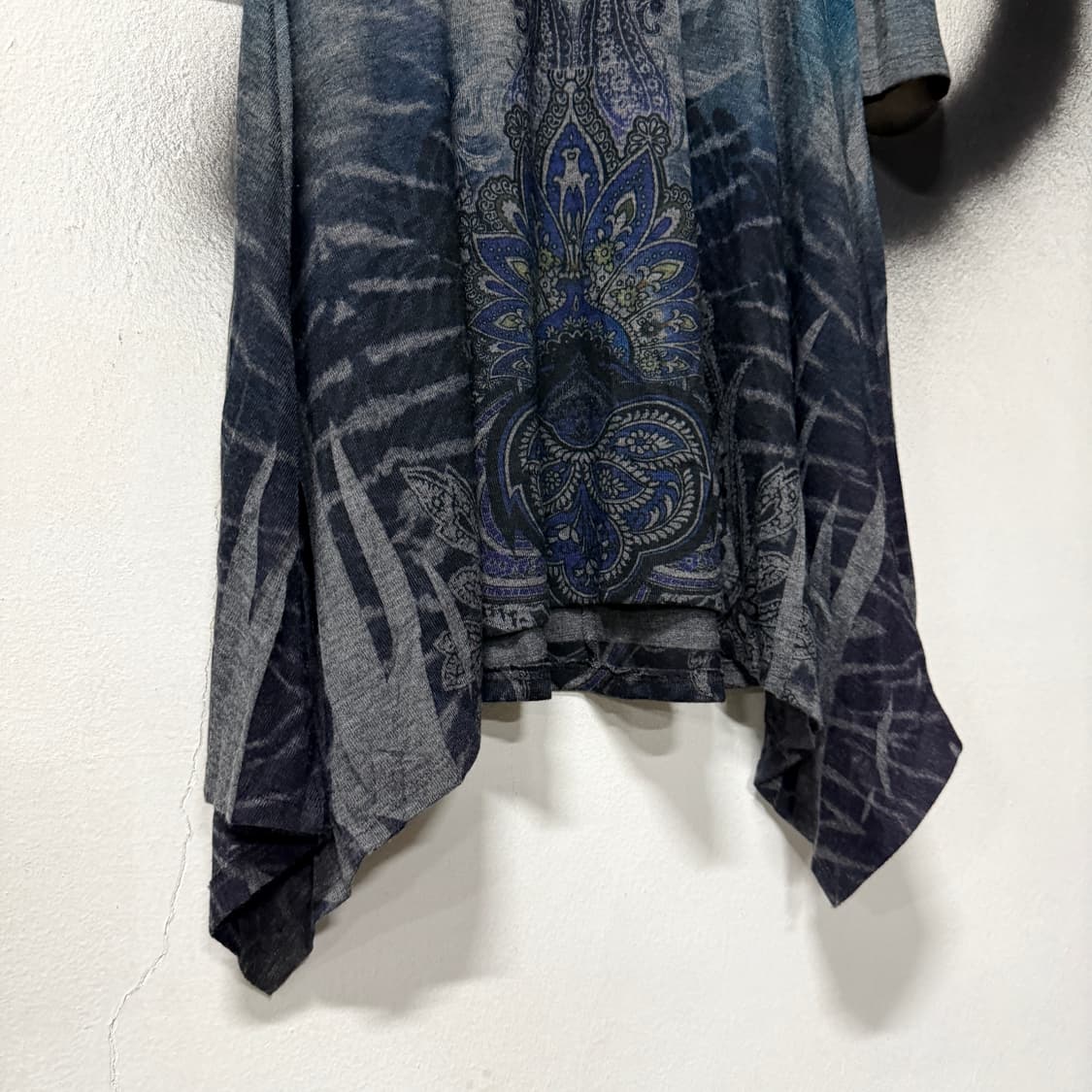 VTG 빈티지 오리엔탈 패턴 비즈 언발 7부 롱슬리브탑 상품이미지5