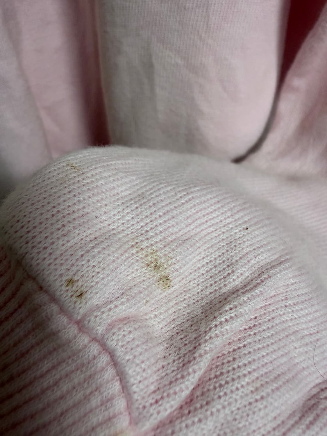 90s 꾸레쥬 베이비핑크 빅로고 쿼터 스웻셔츠 상품이미지10