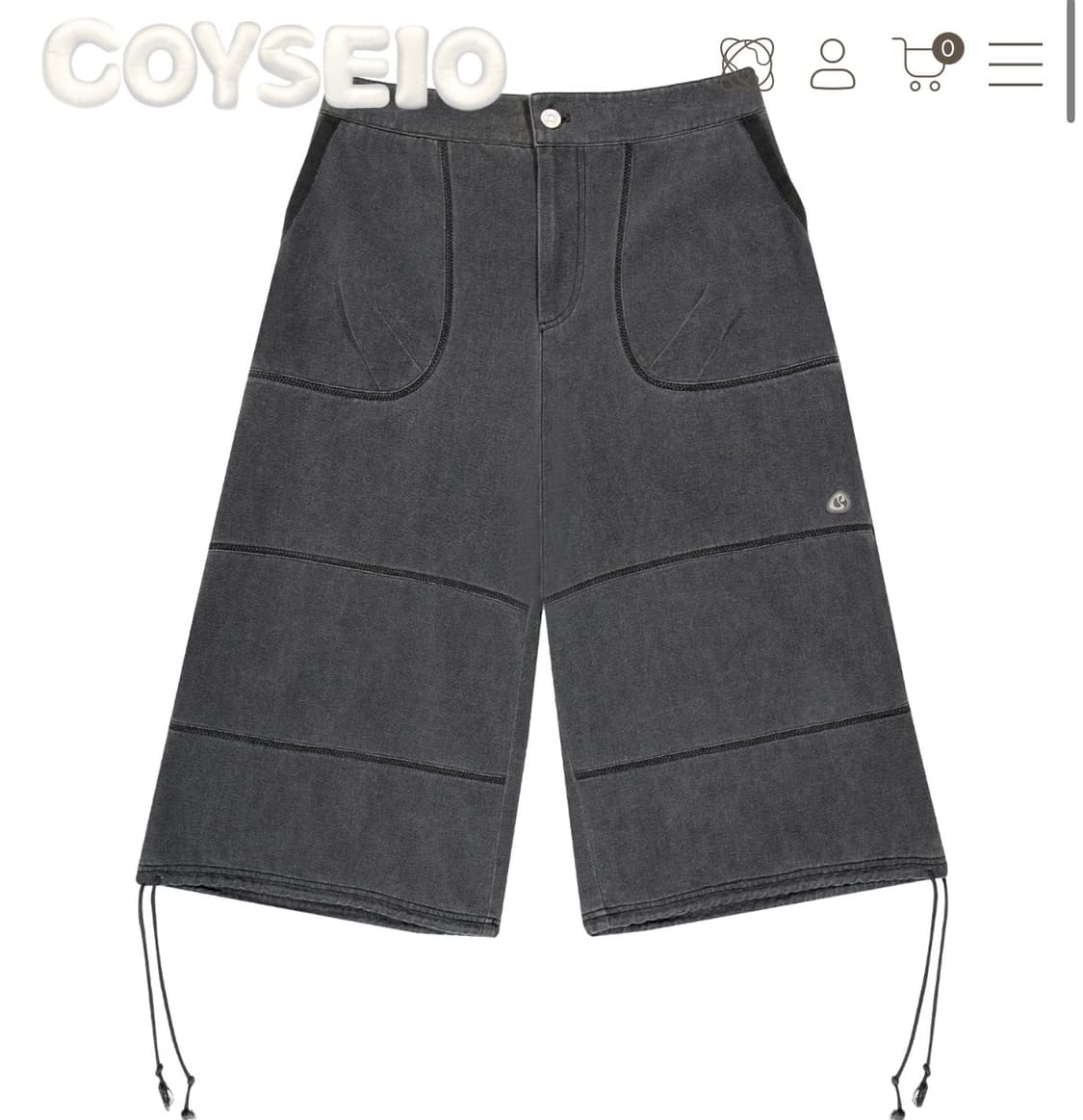 OXFORD ZIGZAG PANTS CHARCOAL 상품이미지1