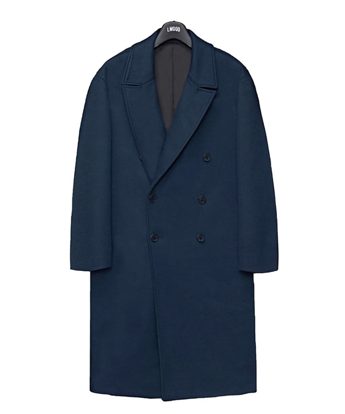 엘무드 알란 오버핏 더블 코트 터콰이즈 44 상품이미지1