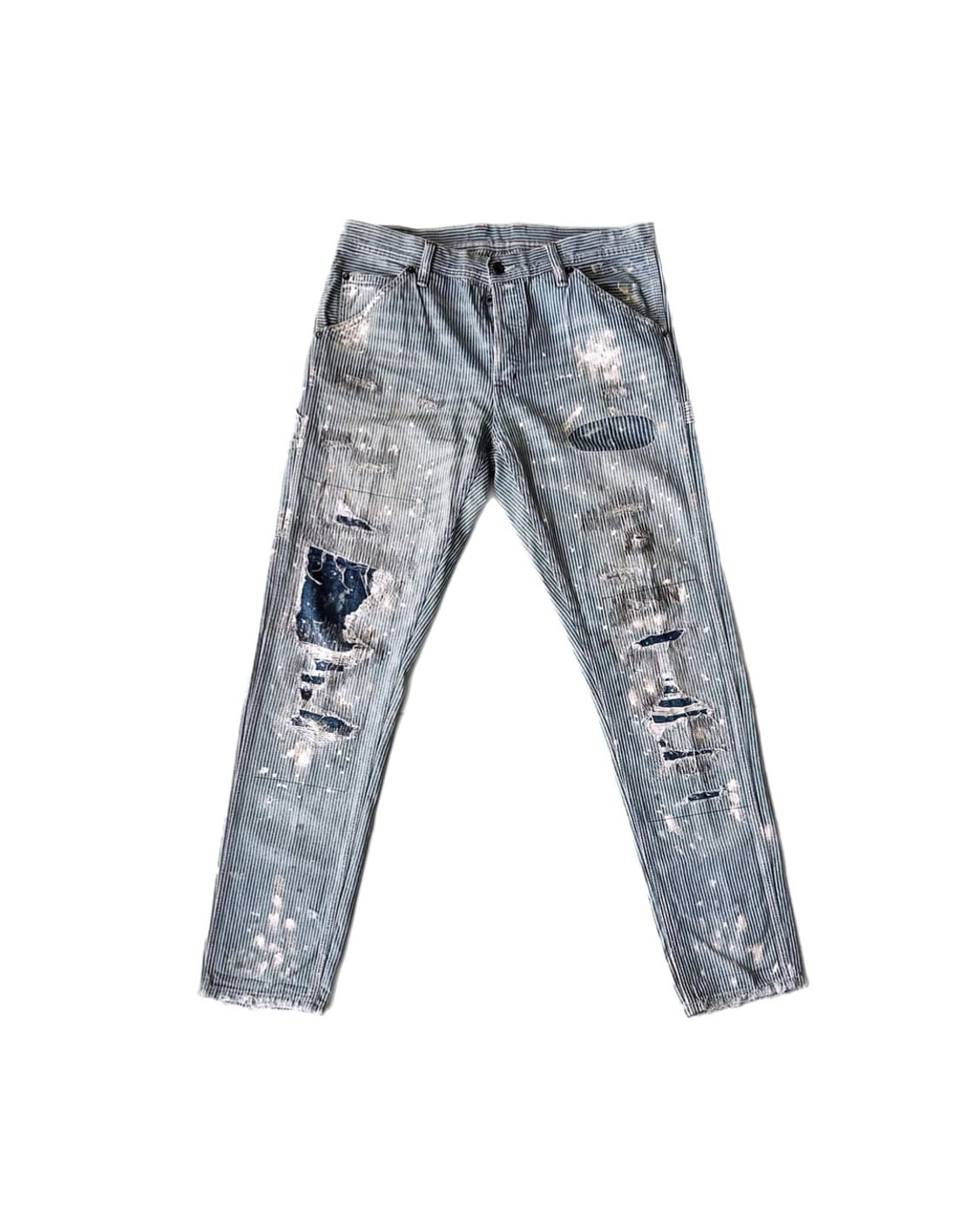 폴로 데님 앤 서플라이 데미지 페인팅 데님 팬츠 상품이미지1