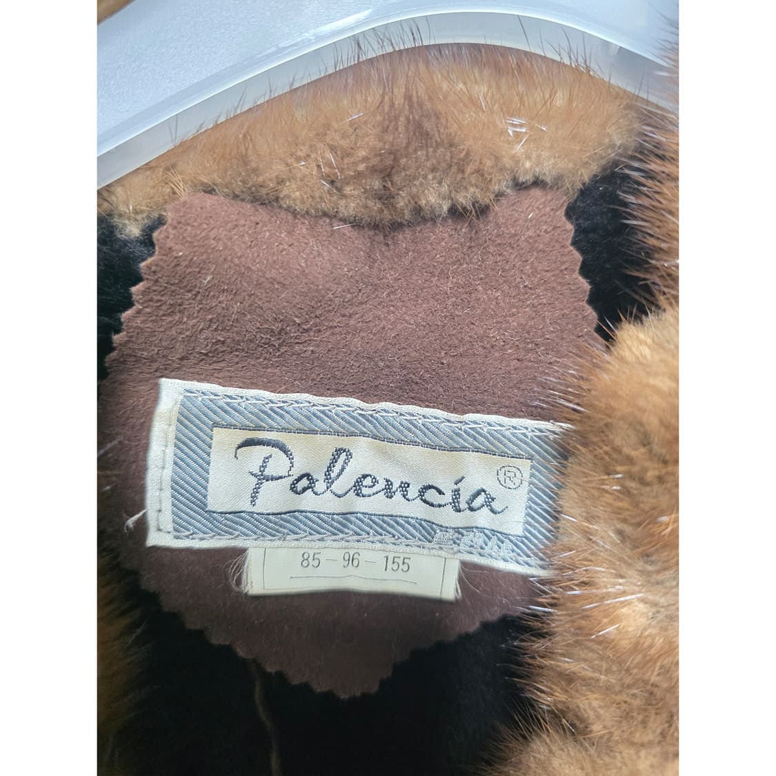 택포_ 양가죽 무스탕 롱 코트 M 상품이미지2