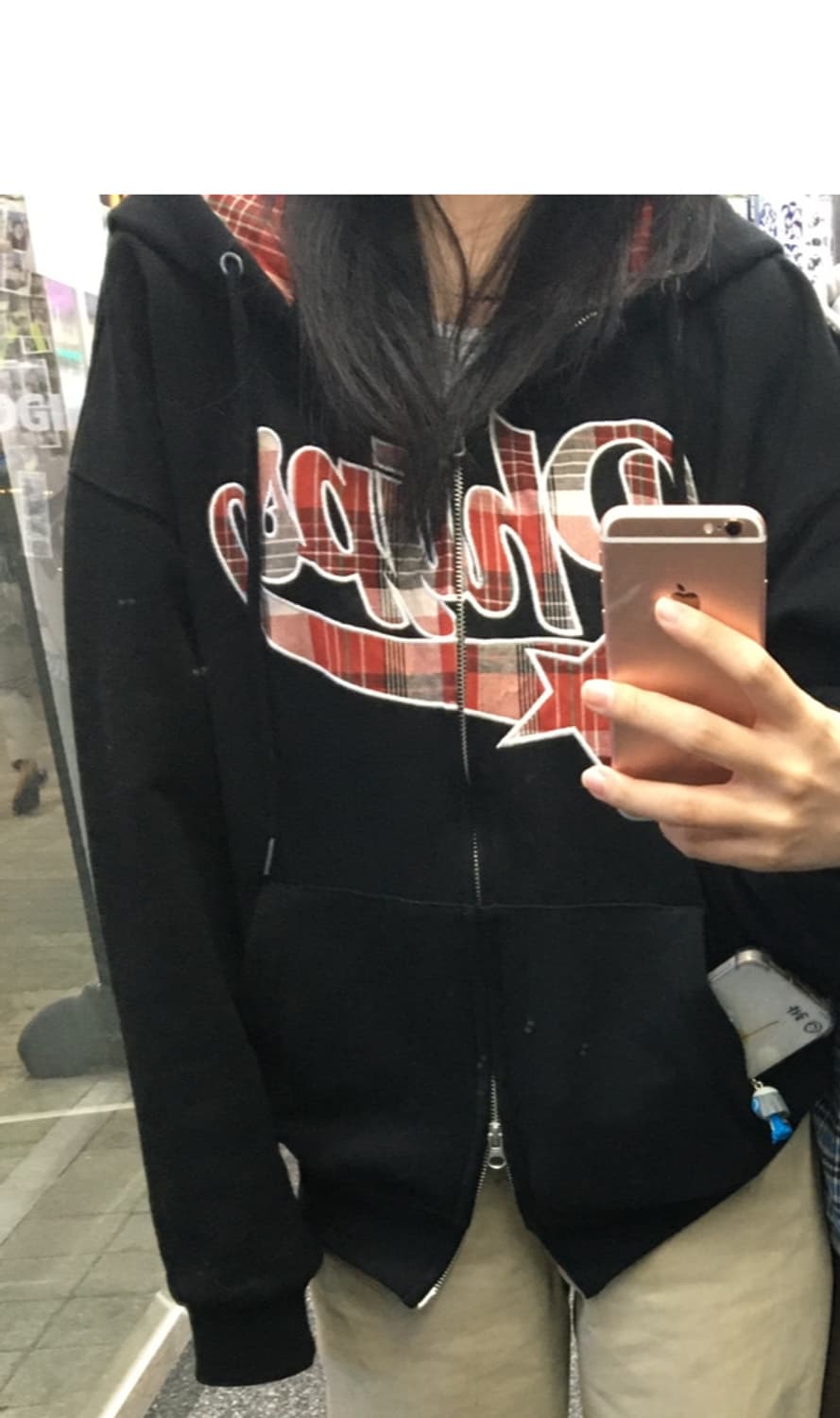 피지컬 디파트먼트 체크후드집업 상품이미지2