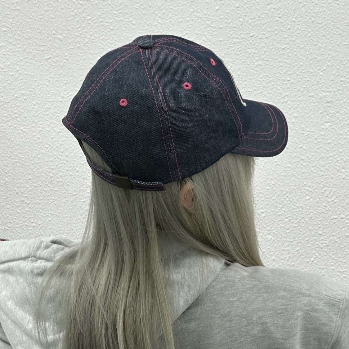 본더치 y2k 실버 데님 볼캡 상품이미지3