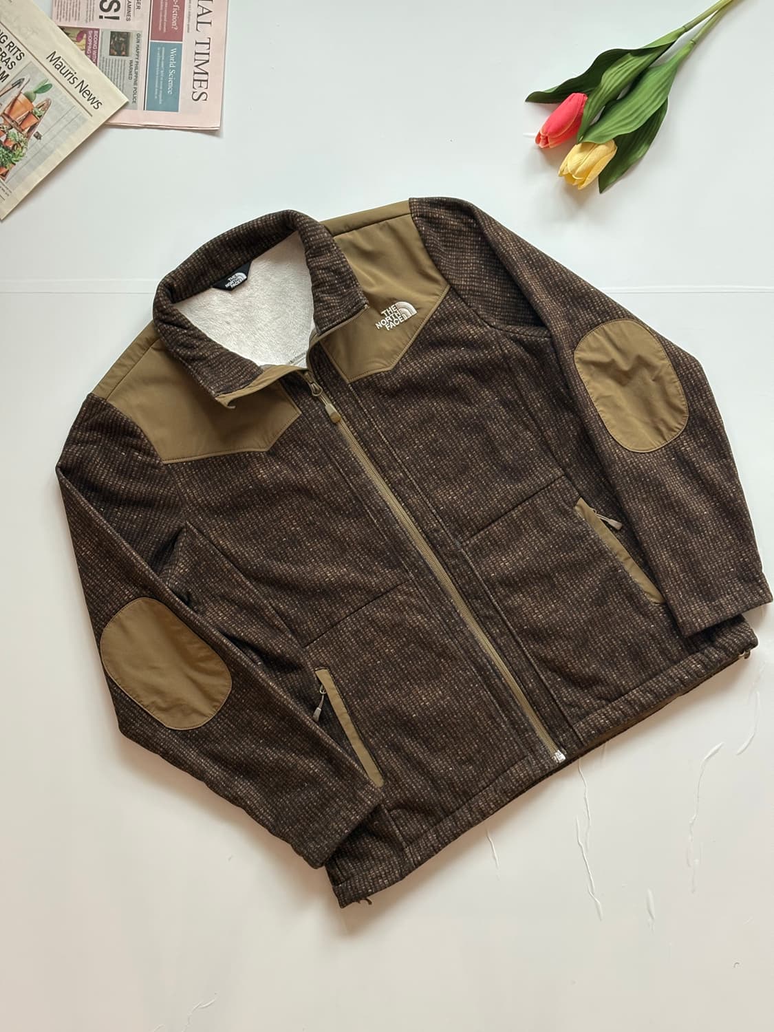노스페이스 엘보 패치 브라운 자켓 상품이미지1