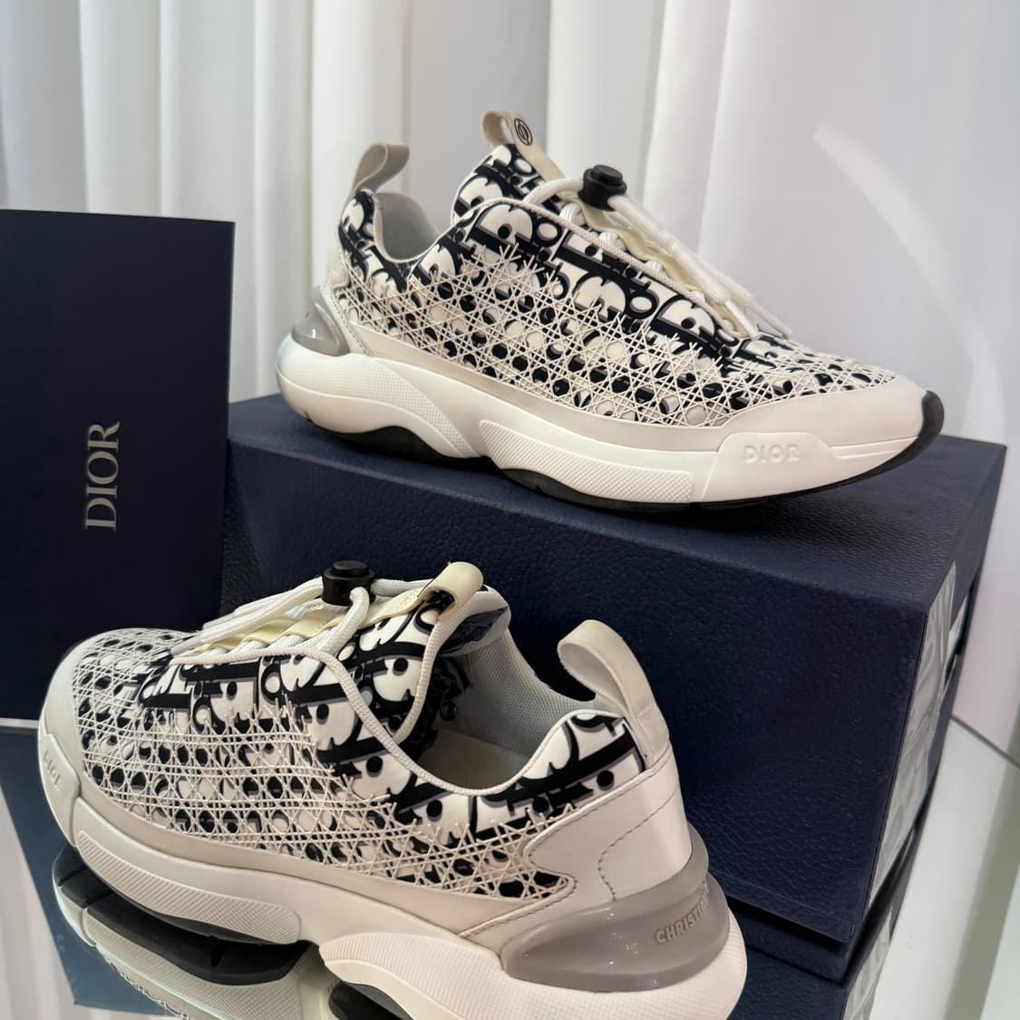 [41]디올 B24 오블리크 까나쥬 스니커즈 모티프 화이트
 상품이미지3