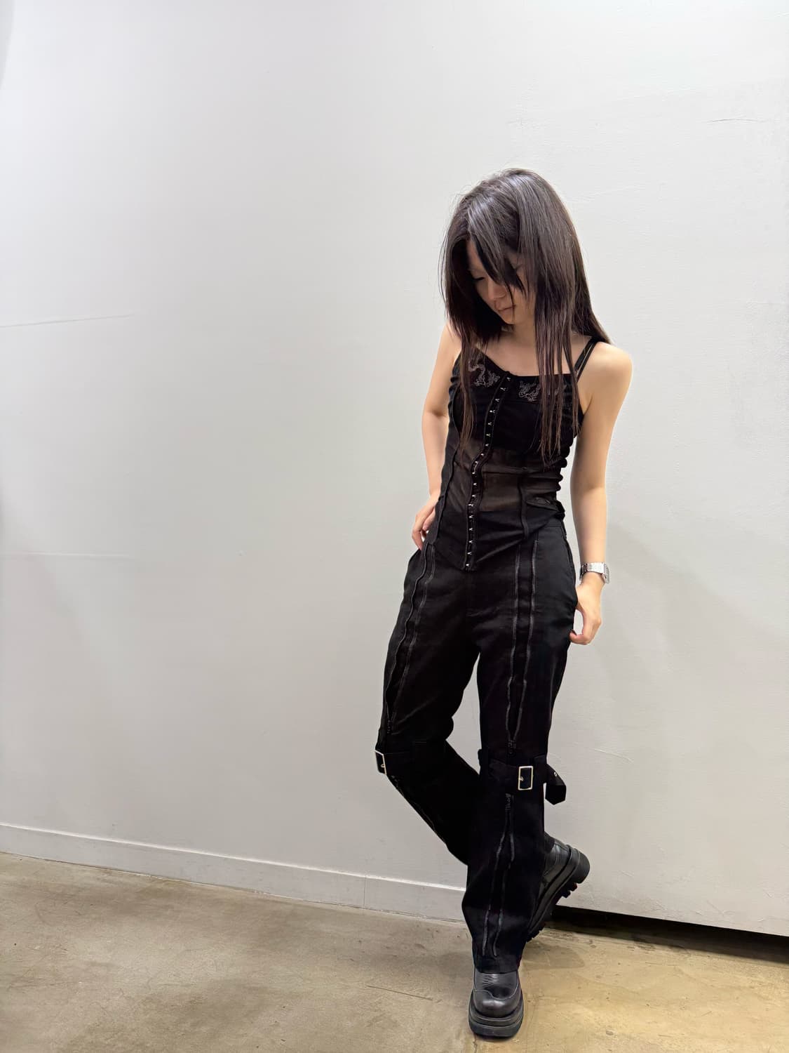 X-Girl 멀티웨이 지퍼 디테일 팬츠 상품이미지2