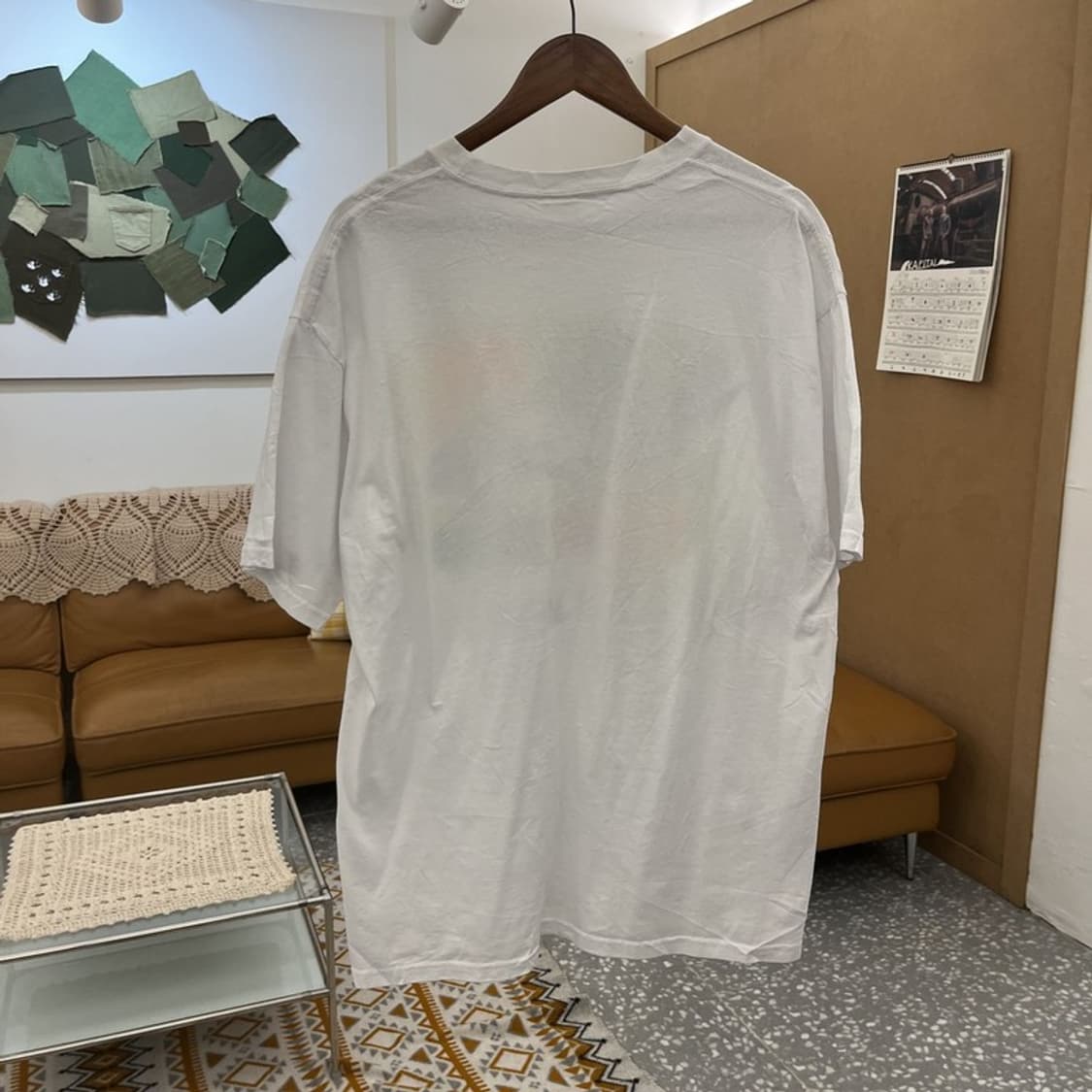 빈티지 캐주얼 키치 페인트 프린팅 반팔티 105 C10631 상품이미지4