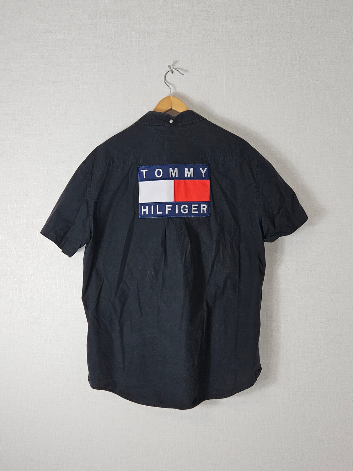 타미힐피거 올드스쿨 빅로고 반팔셔츠 빈티지 XXL 빅사이즈 상품이미지1