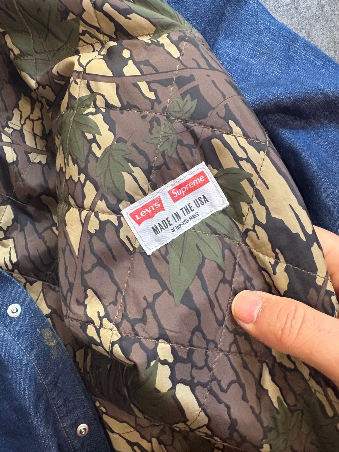 리바이스 X 슈프림 데님 셔츠 L 상품이미지5
