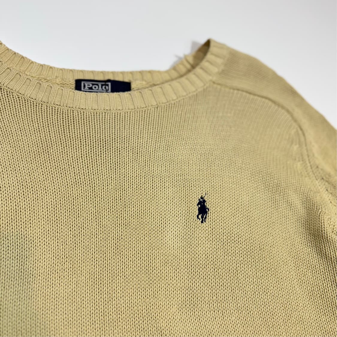 폴로 랄프로렌 옐로우 코튼 니트 상품이미지2