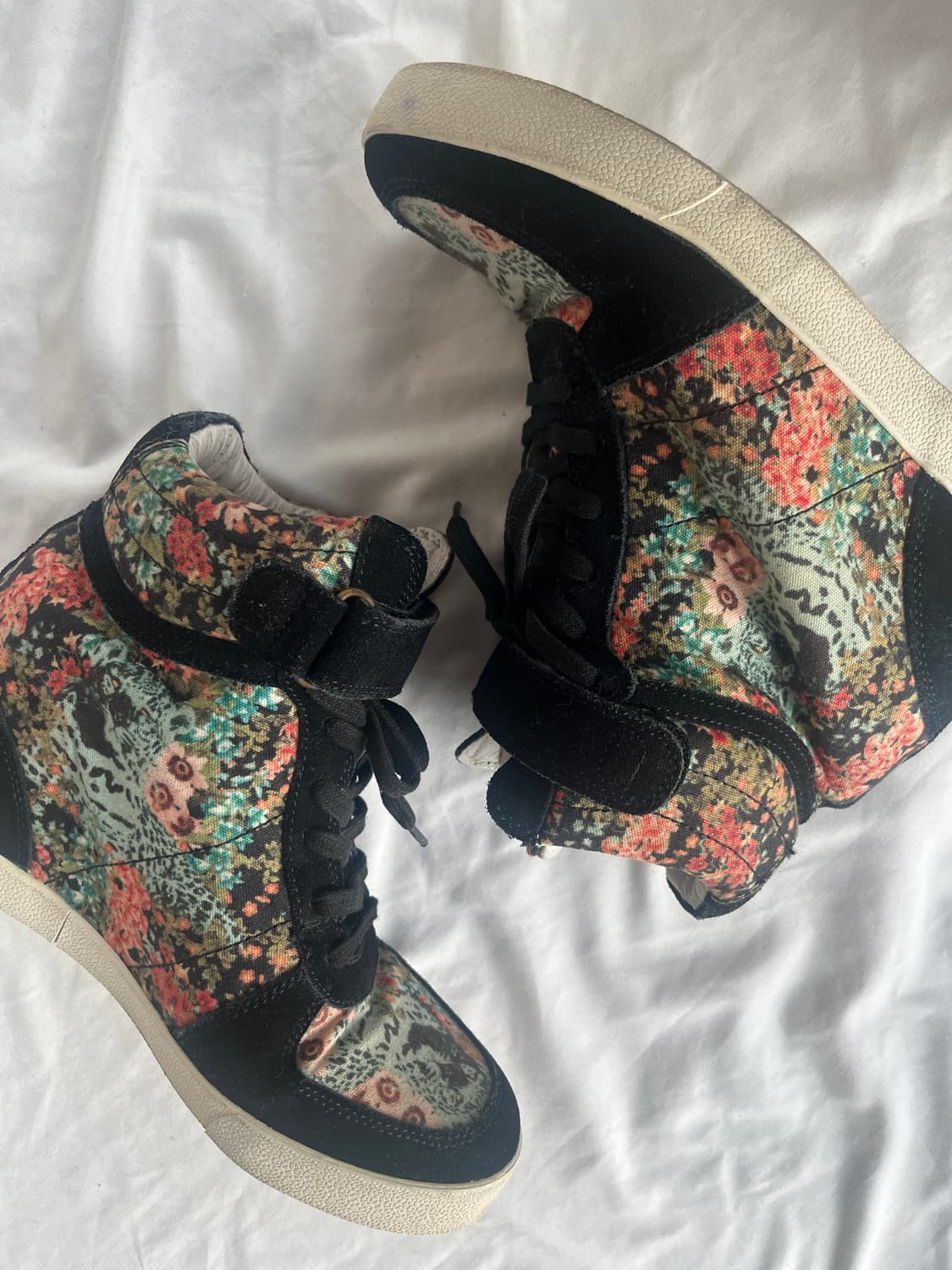 히스테릭 글래머 플라워 레오파드 하이탑 플랫폼 스니커즈 운동화 신발 상품이미지3