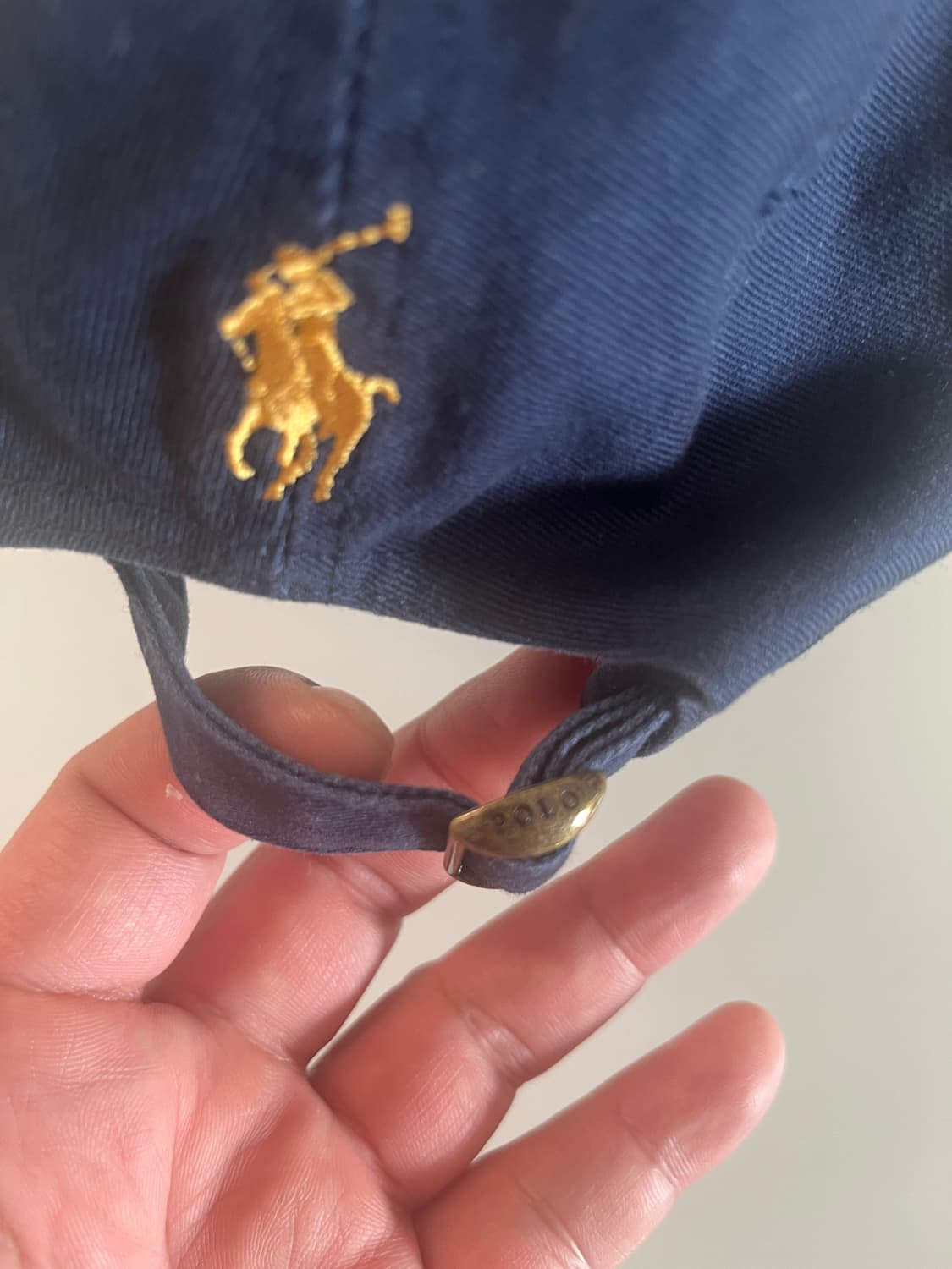 빔즈 x 폴로 콜라보 네이비 금장 볼캡 상품이미지3