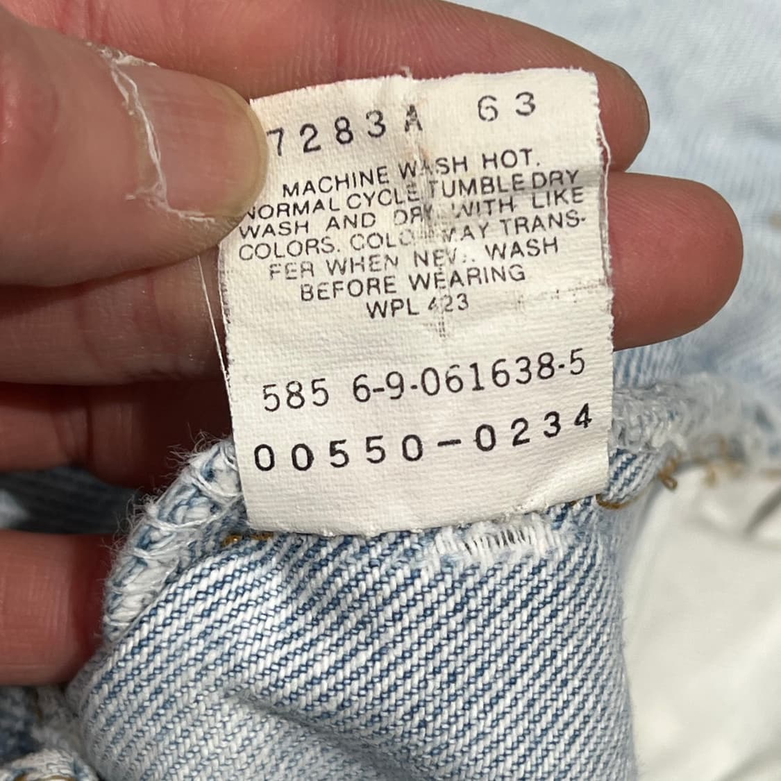 usa 리바이스 550 블랭크탭데님팬츠 s10931 상품이미지8