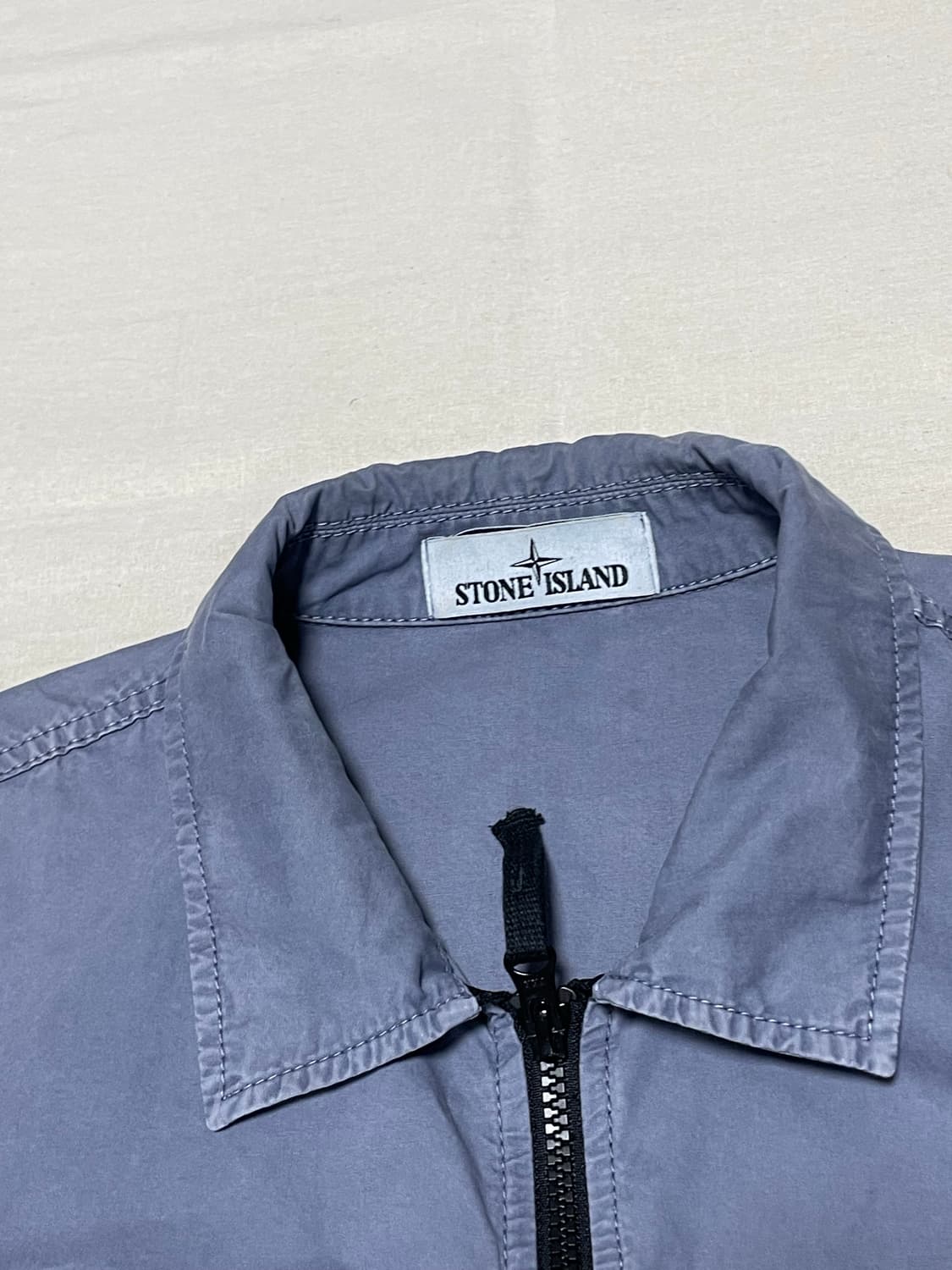 스톤아일랜드 올드이펙트 오버셔츠 자켓 파스텔 블루 [XL] 상품이미지2