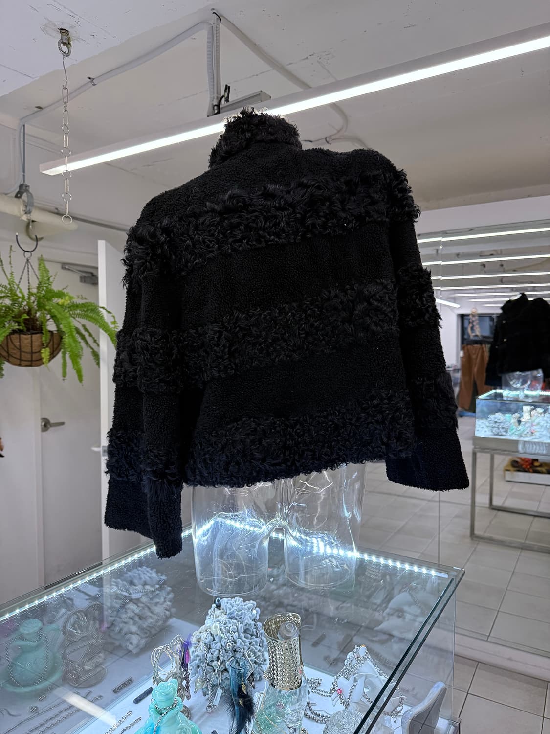 fur stripe jacket 상품이미지2