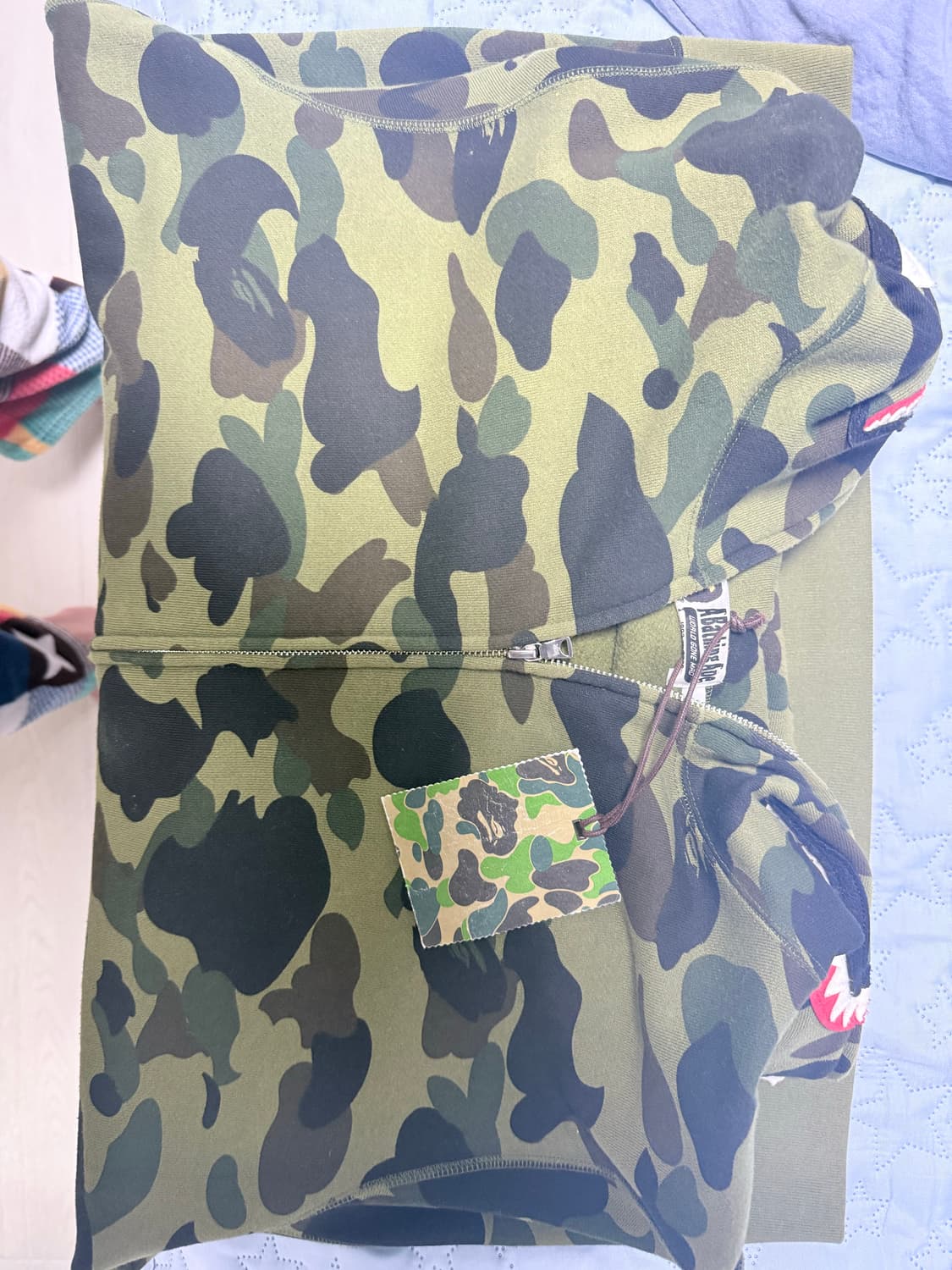 베이프 퍼스트 카모샤크 풀 후드집업(XL) 상품이미지3