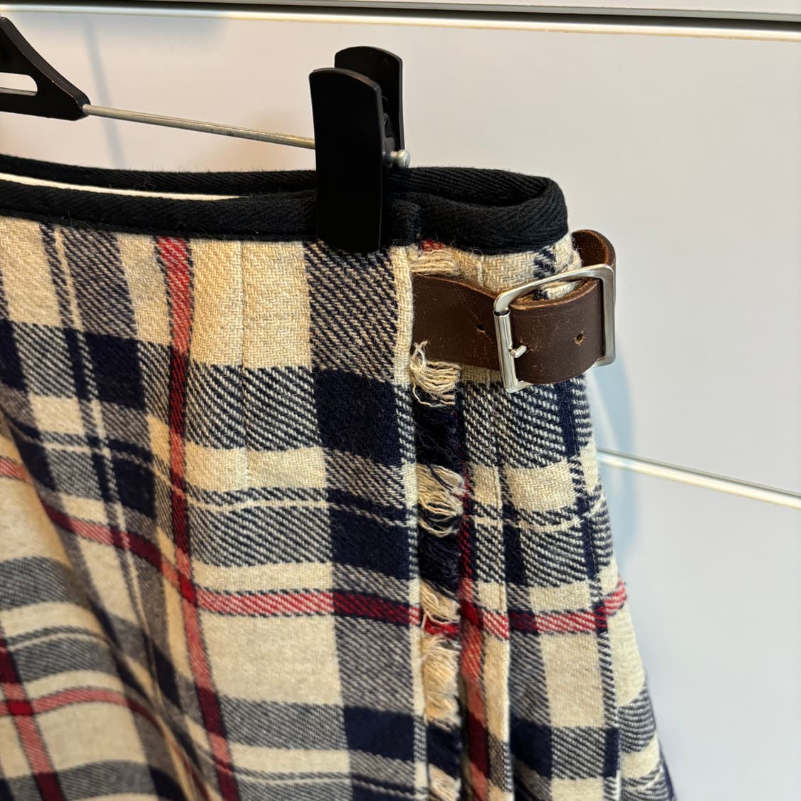 마가렛호웰 MHL 울100% 타탄체크 랩 스커트 상품이미지3