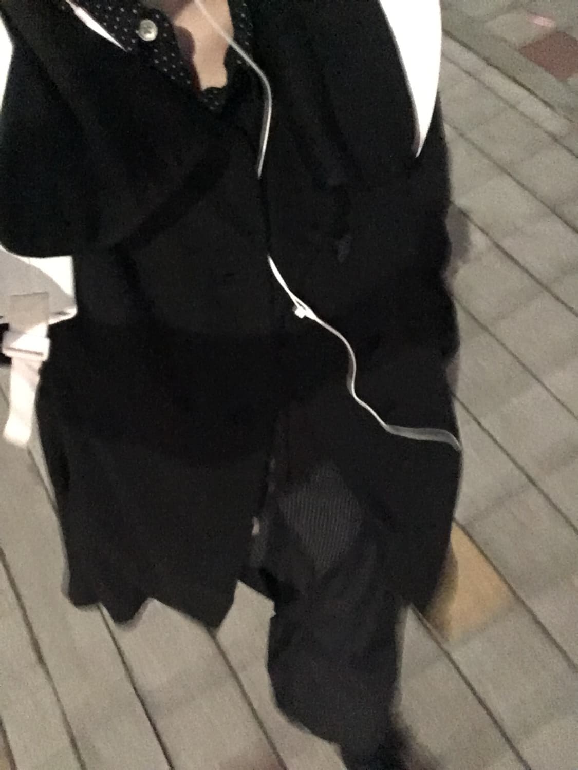 일본빈티지 잔도트 블랙화이트 아메카지 면 셔츠 상품이미지6