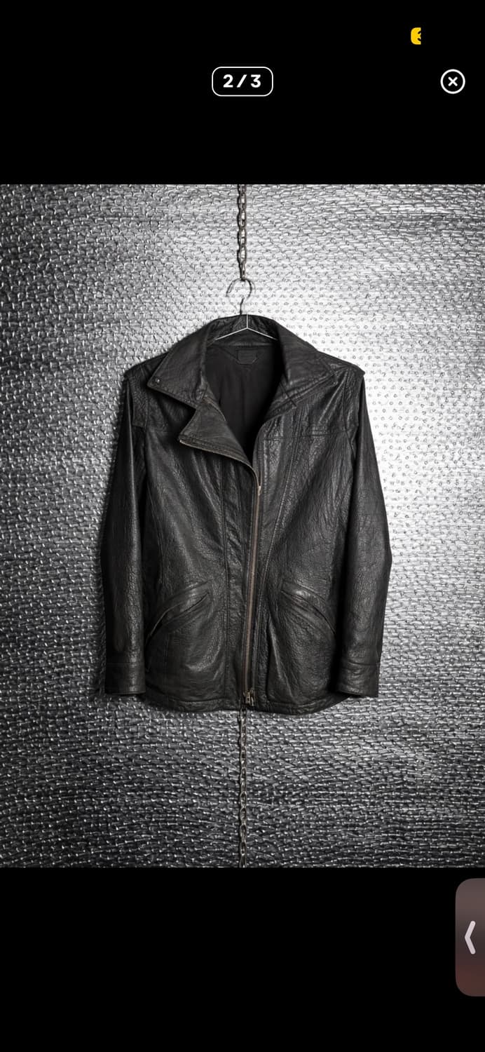 Theyskens theory 하이넥 레더자켓 상품이미지3