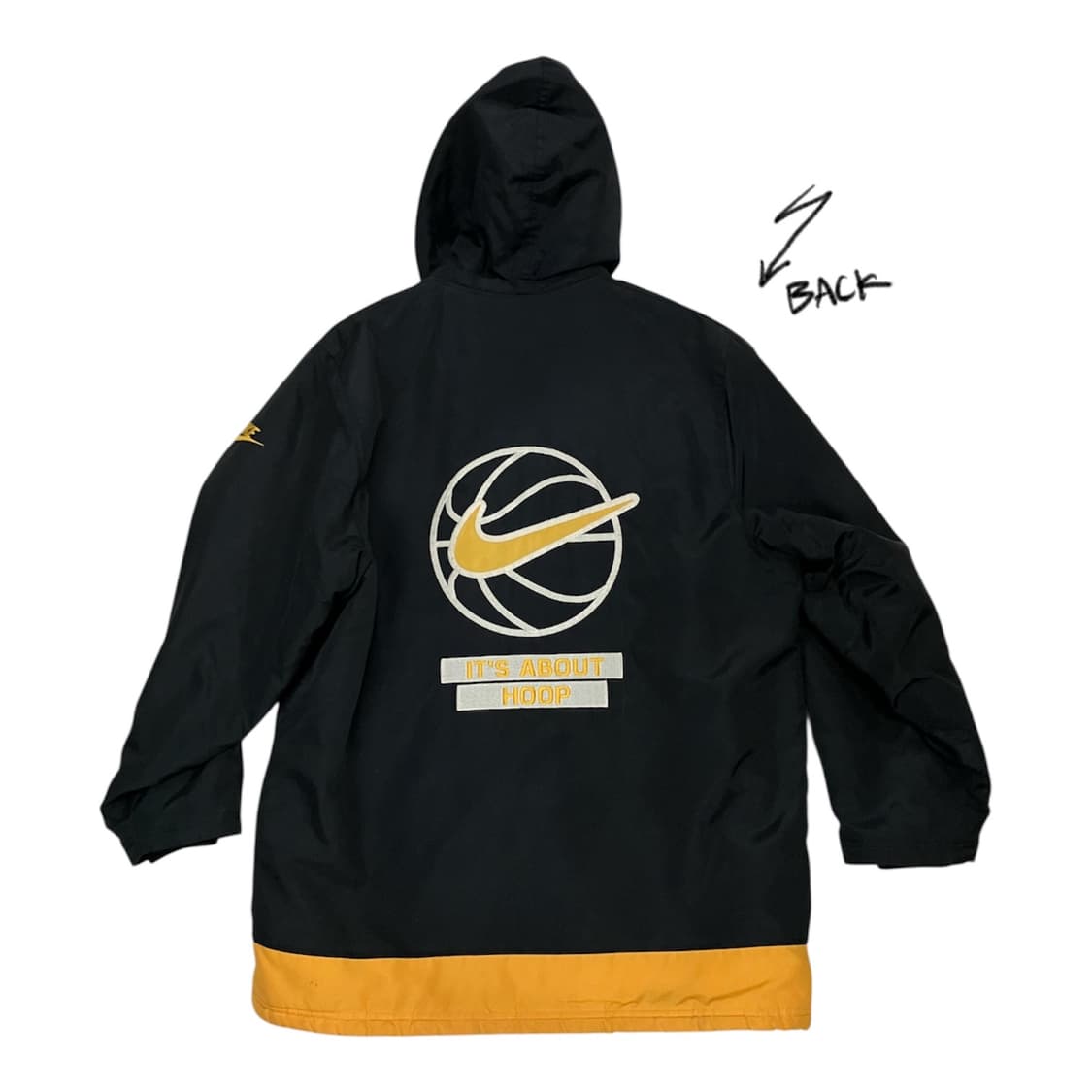 90‘s 나이키 올드스쿨 농구 누빔 점퍼 100 상품이미지3