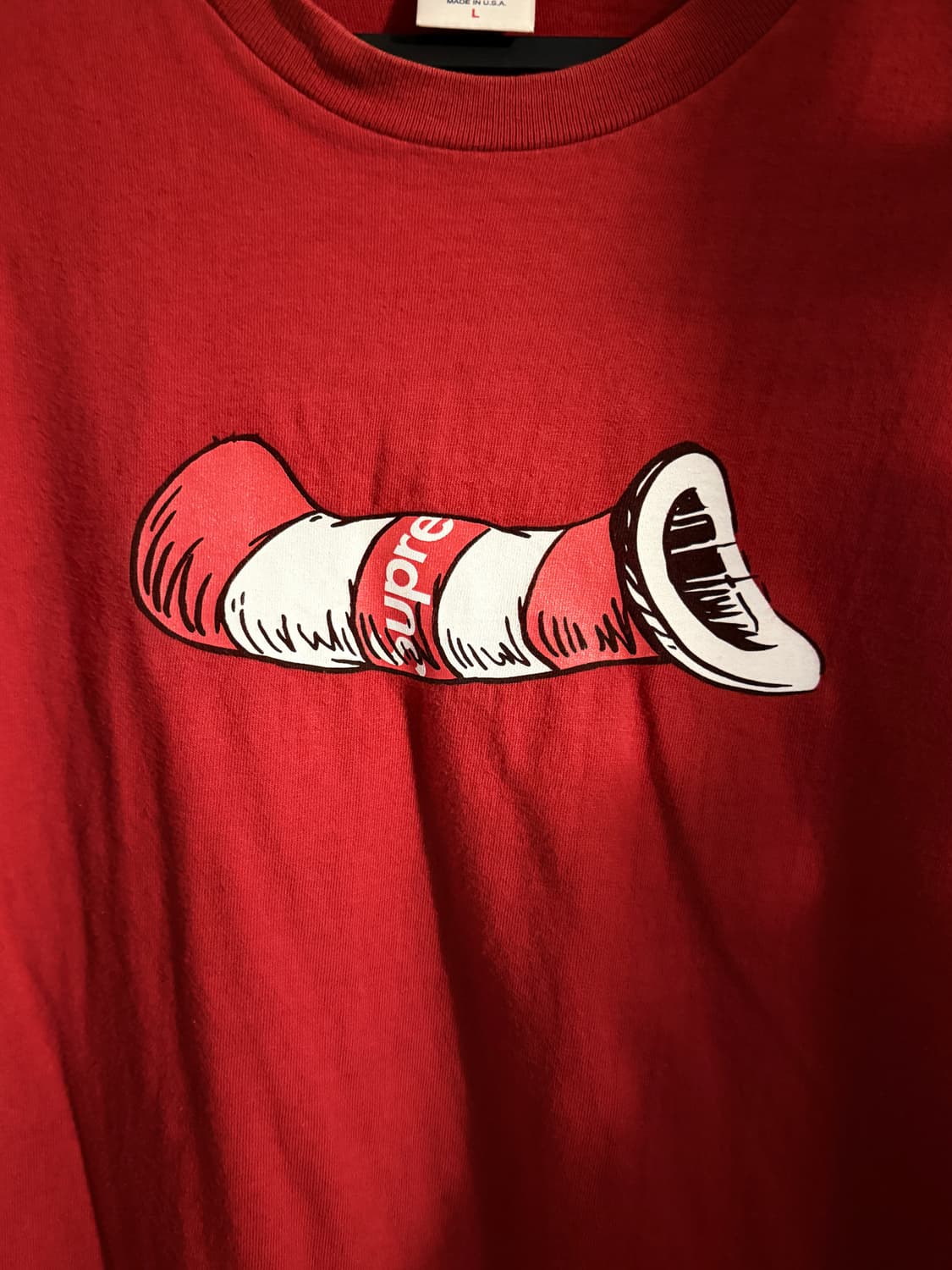 슈프림 캣 인더 햇 반팔 상품이미지2