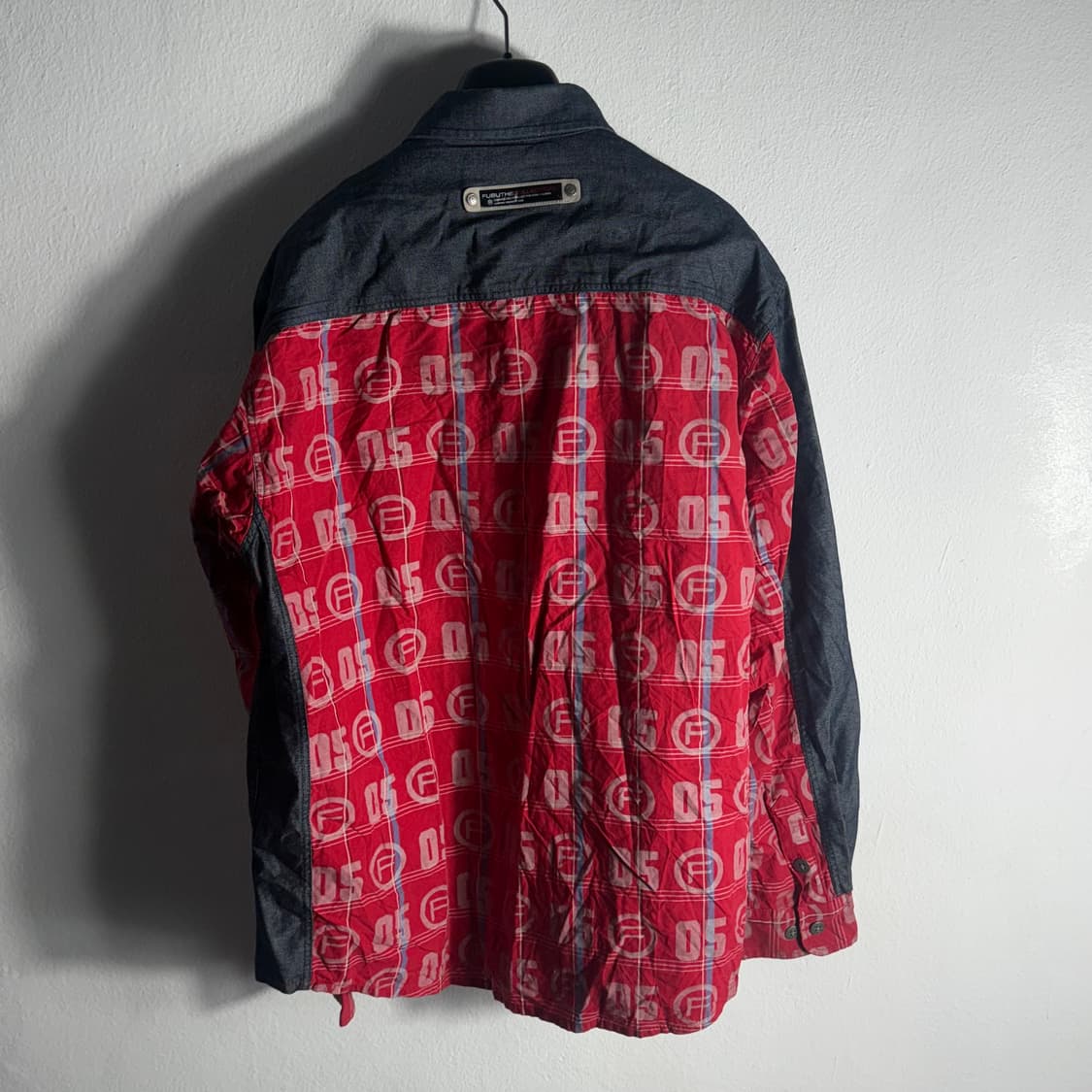 후부(Fubu) 레드 패턴 긴팔 셔츠 (L) 상품이미지3