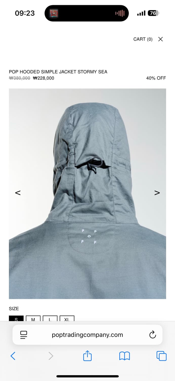 팝트레이딩컴퍼니 후드자켓 stromy sea 상품이미지3