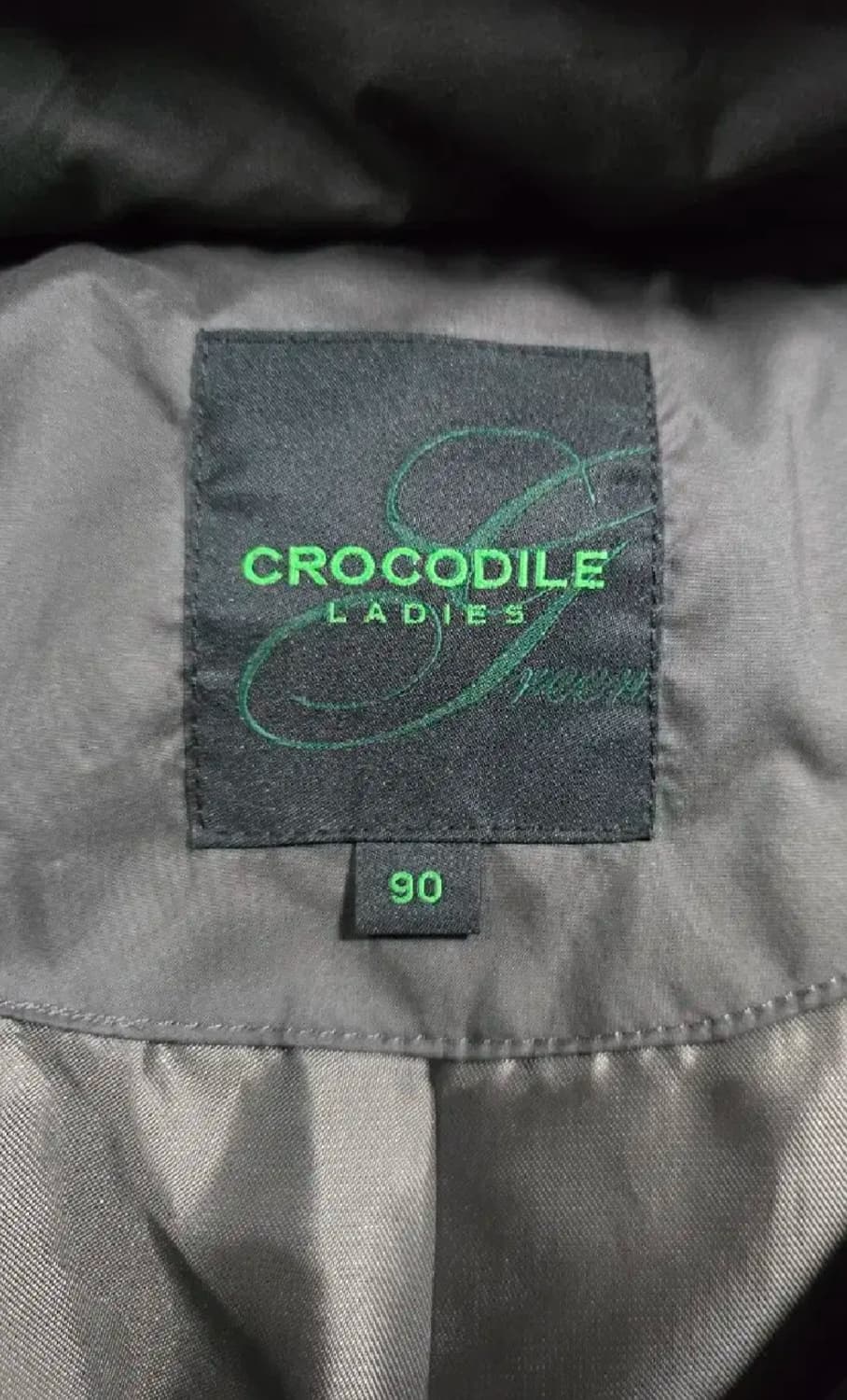 크로커다일 여자 오리털 롱패딩. 싸이즈 90 상품이미지3