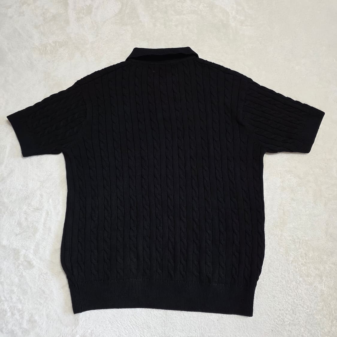 (XL)미나브 소프트코튼 케이블 카라 니트 상품이미지4