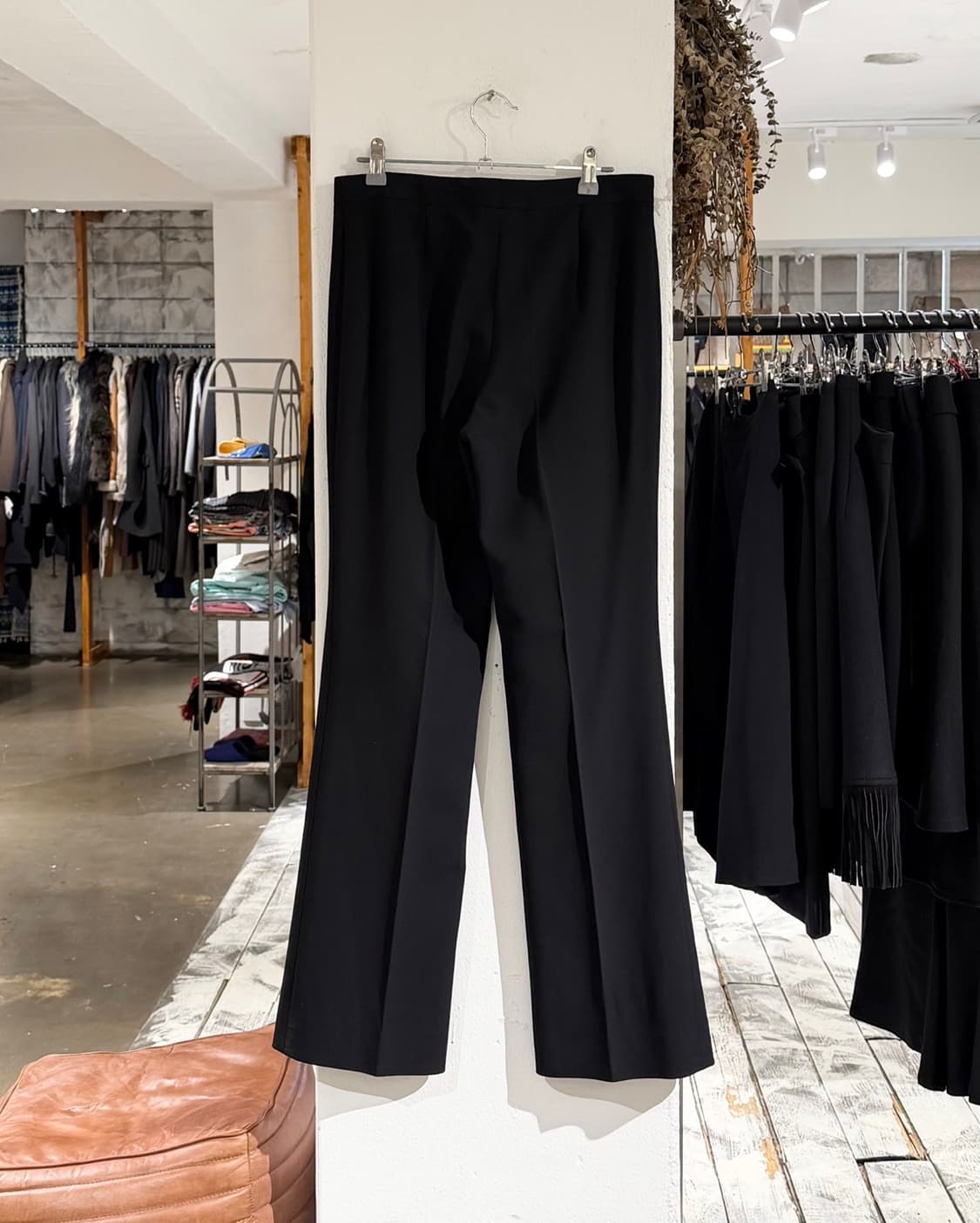 셀린느 블랙 슬랙스 와이드 팬츠 상품이미지4