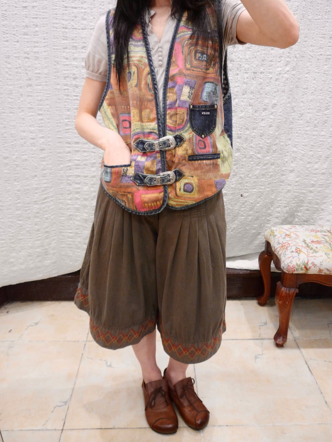 Nomad patch denim vest 상품이미지1