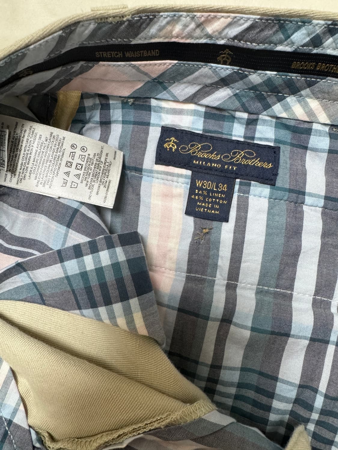 브룩스 브라더스 밀라노핏 린넨팬츠 (30/34) 상품이미지3