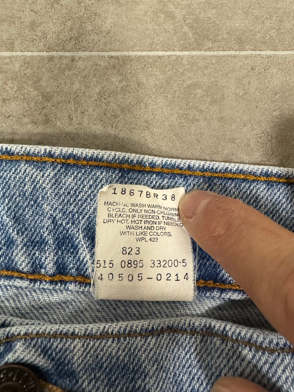 [90s MADE IN USA] 리바이스 505 오렌지탭 연청 상품이미지5
