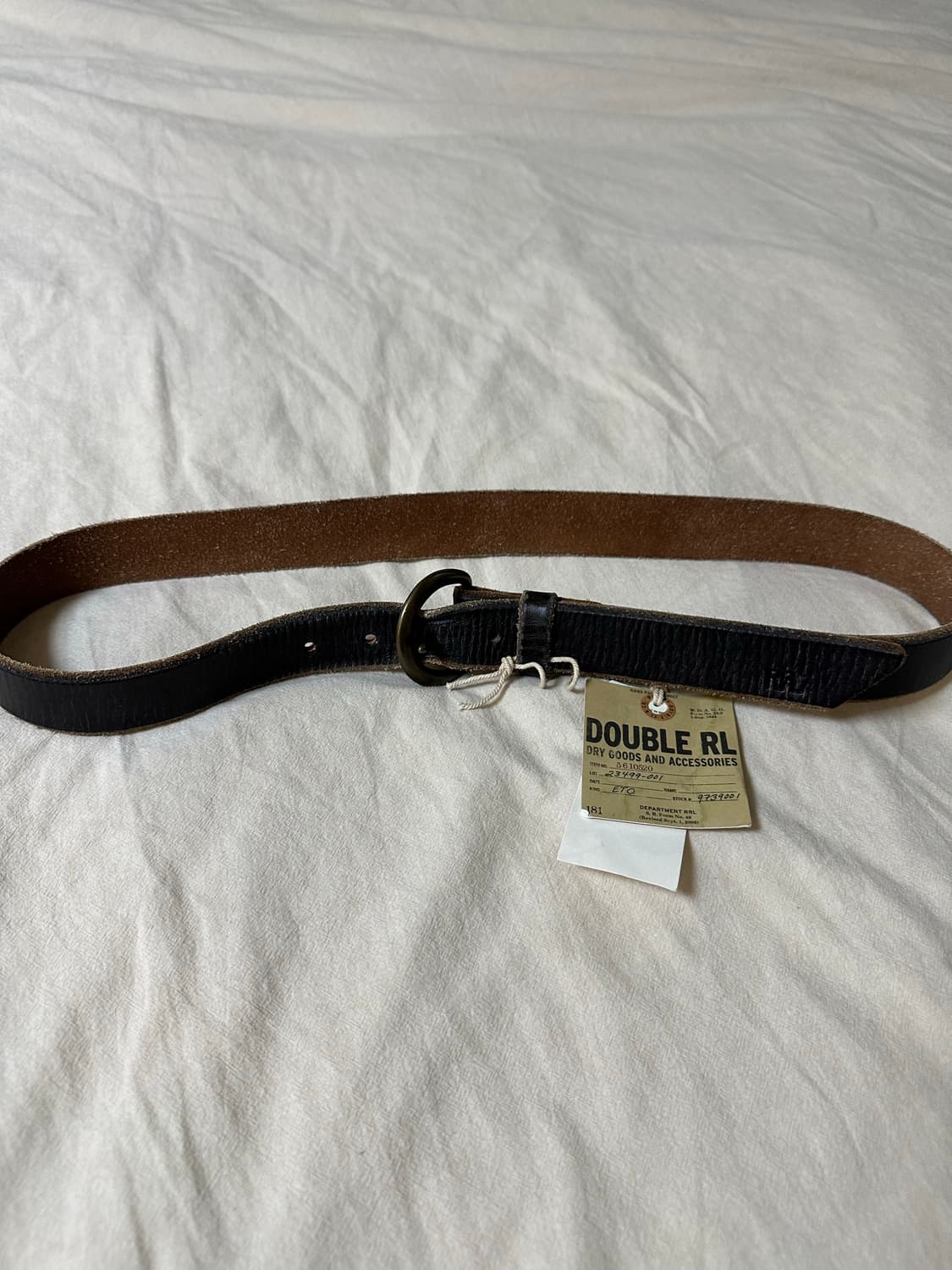 [34] RRL 더블알엘 테런스 텀블드 레더 벨트 상품이미지1