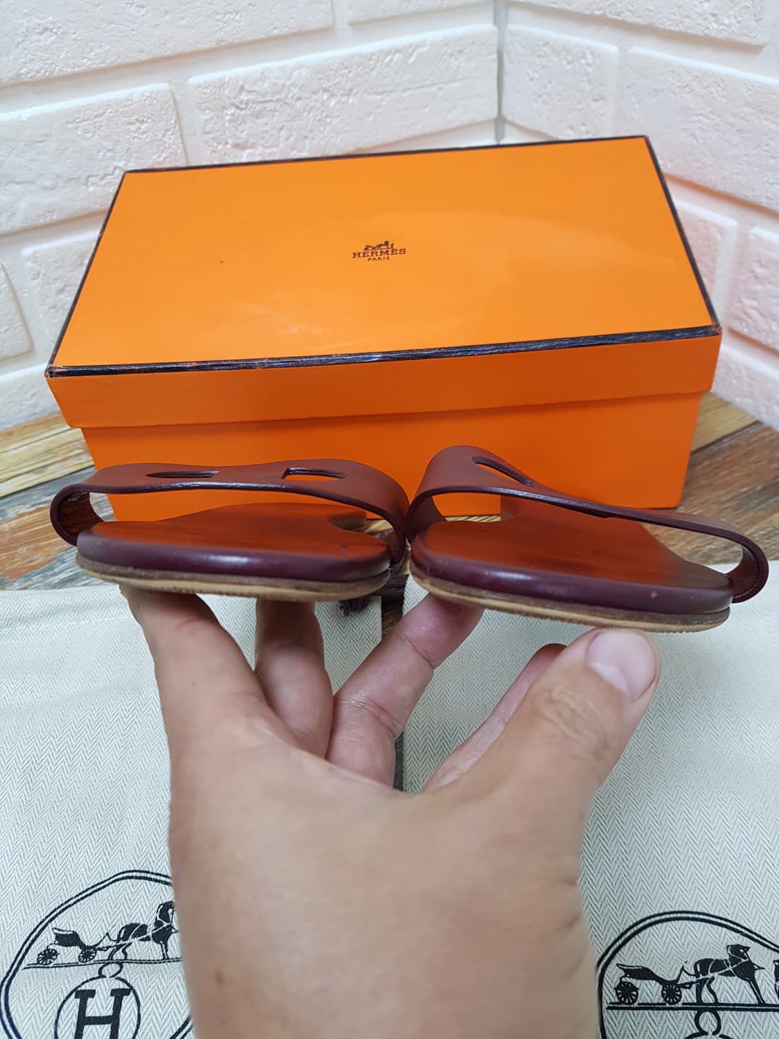 [36/정품] HERMES 에르메스 리스보아 샌들 상품이미지6