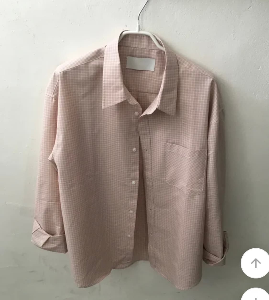 Unisex 핑크 셔츠 상품이미지1