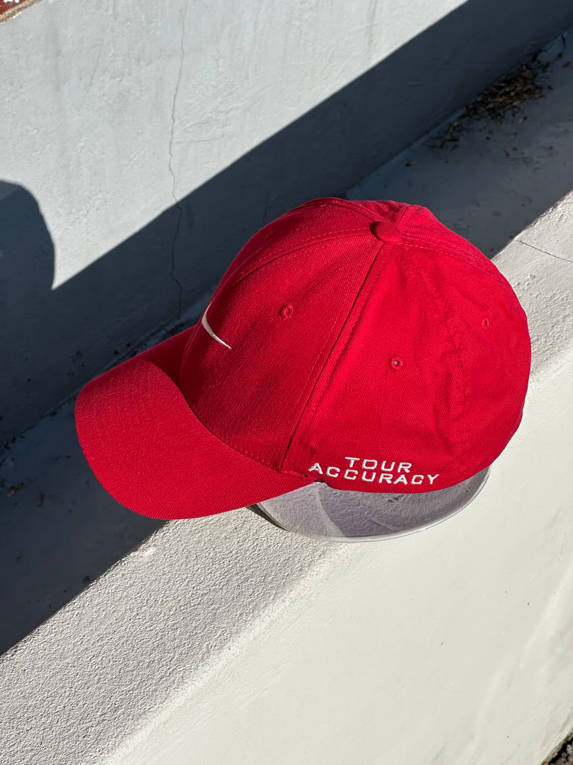 [M-L] 00s 나이키 골프 스우시 레드 볼캡 모자 상품이미지3