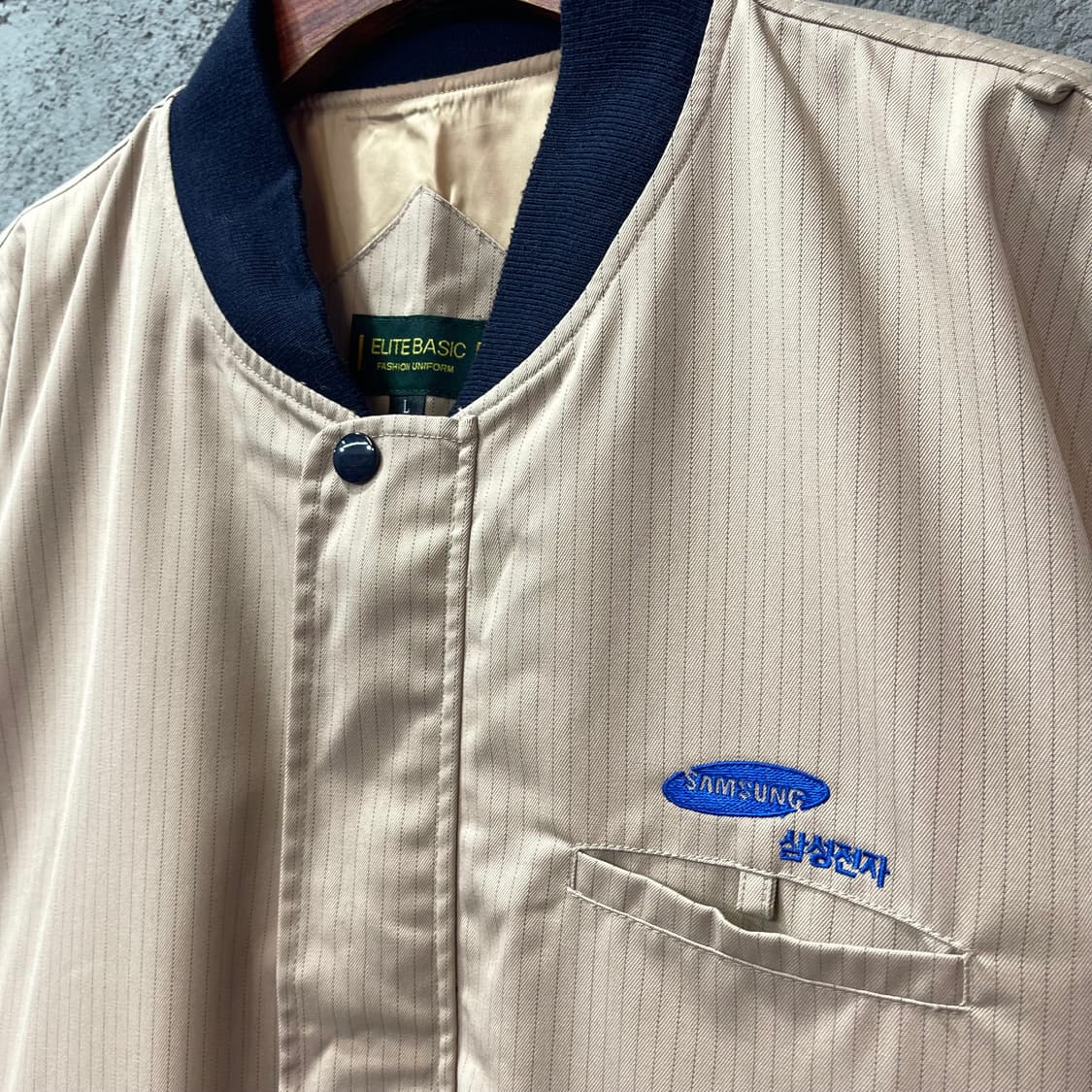 00s 삼성전자 스트라이프 봄버 자켓 상품이미지2