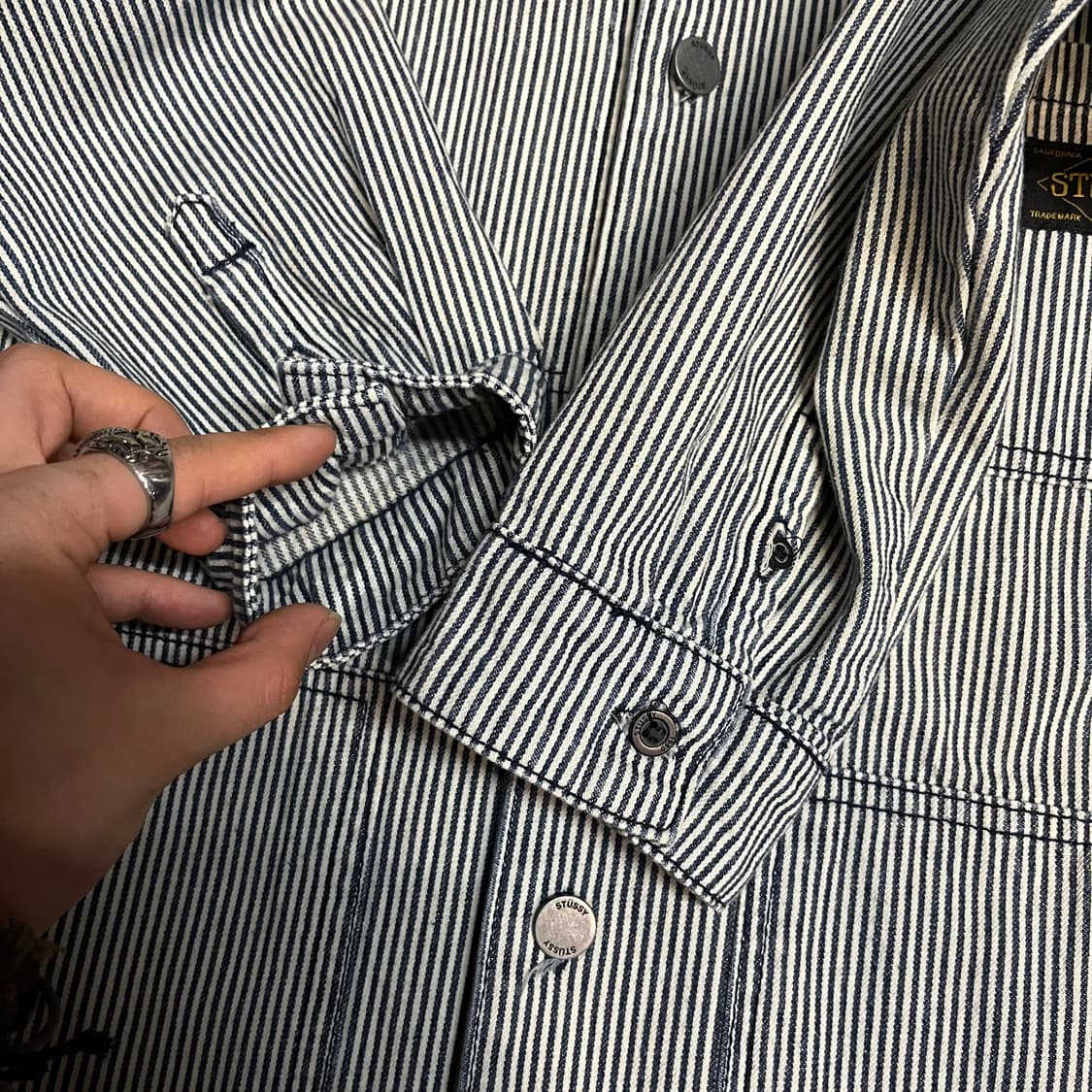 스투시 스트라이프 유틸리티 자켓 상품이미지5