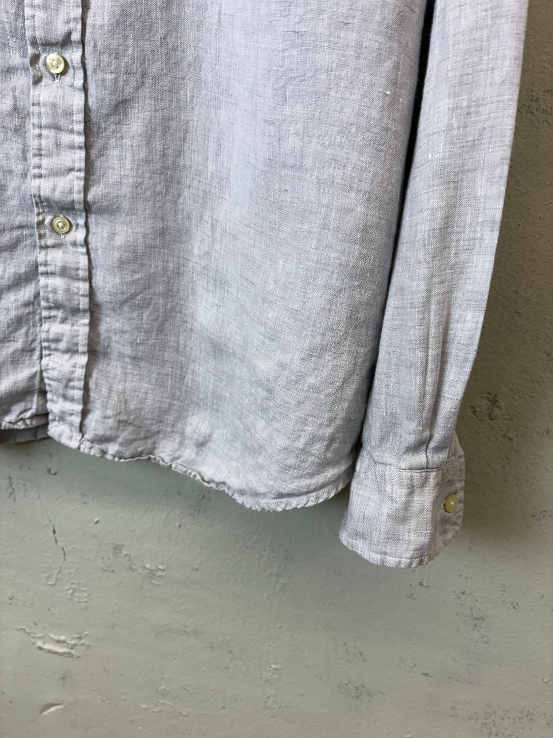 폴로랄프로렌 큐알라벨 그레이 린넨 셔츠 상품이미지3