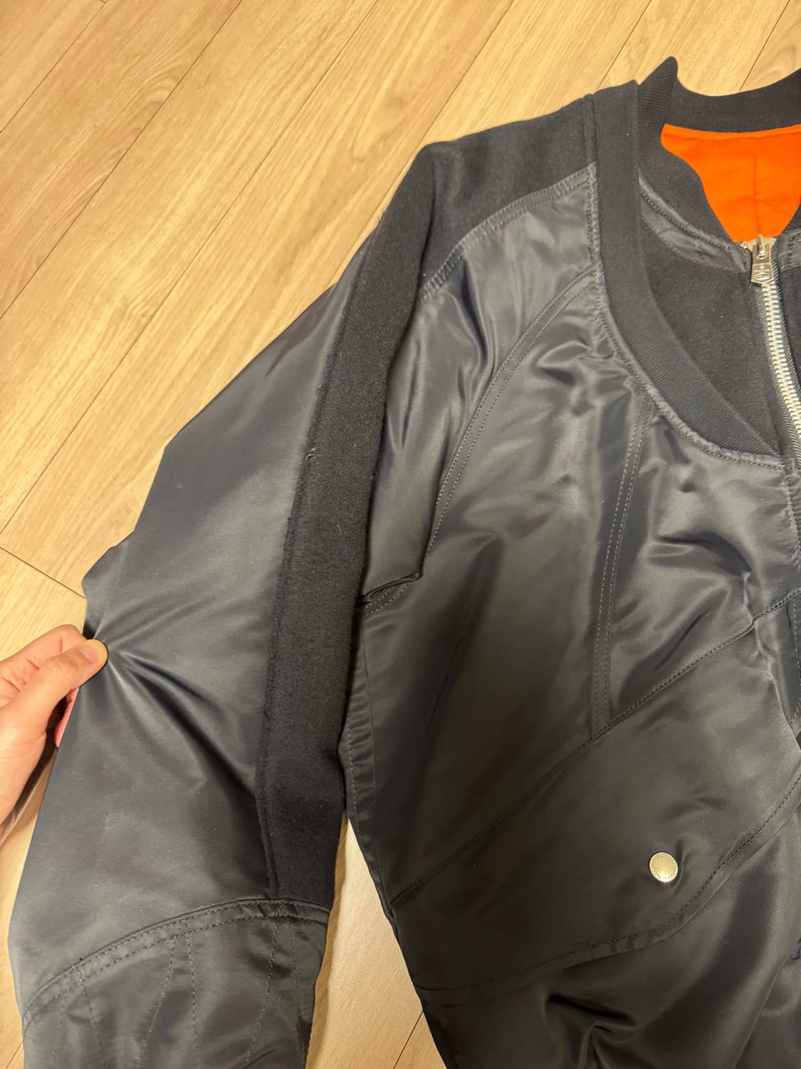 (44)솔로이스트 에크루 이중봄버 상품이미지4