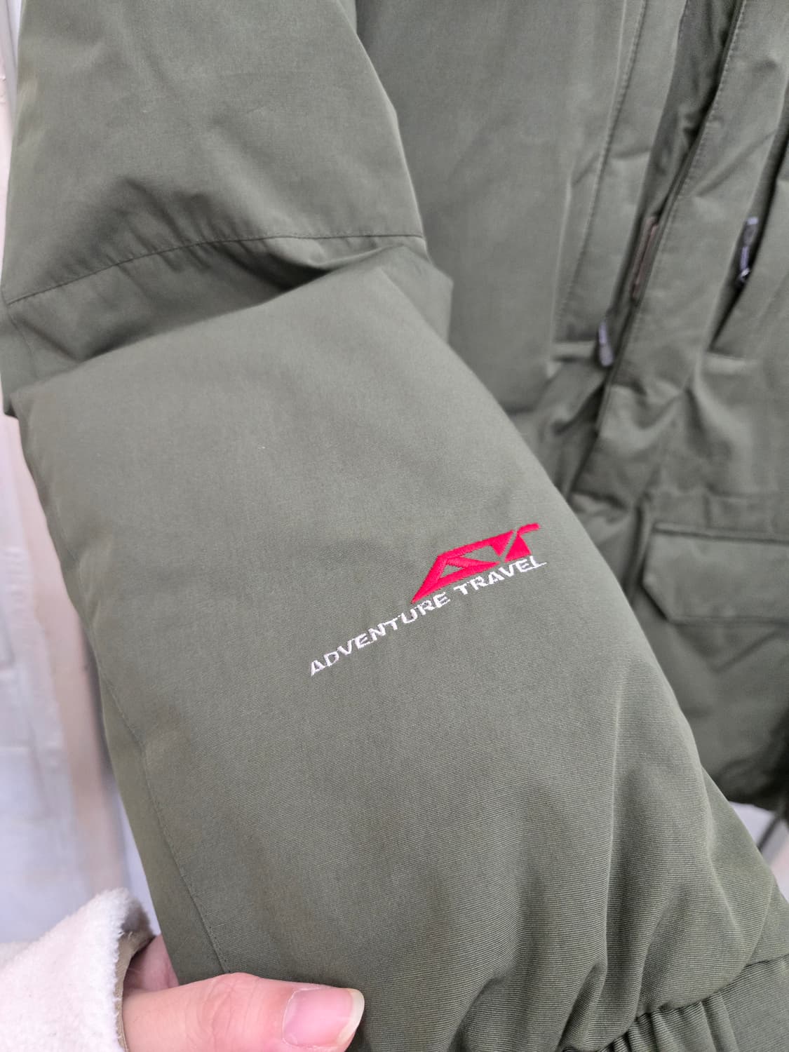 110,2XL)) MILLE 밀레 패딩! 모자털 천연모피! 상태 굿! 상품이미지2