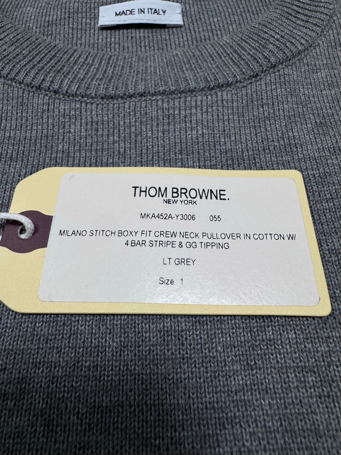 톰브라운 밀라노스티치 오버핏 니트 1사이즈 (실측 2-3사이즈) 상품이미지3