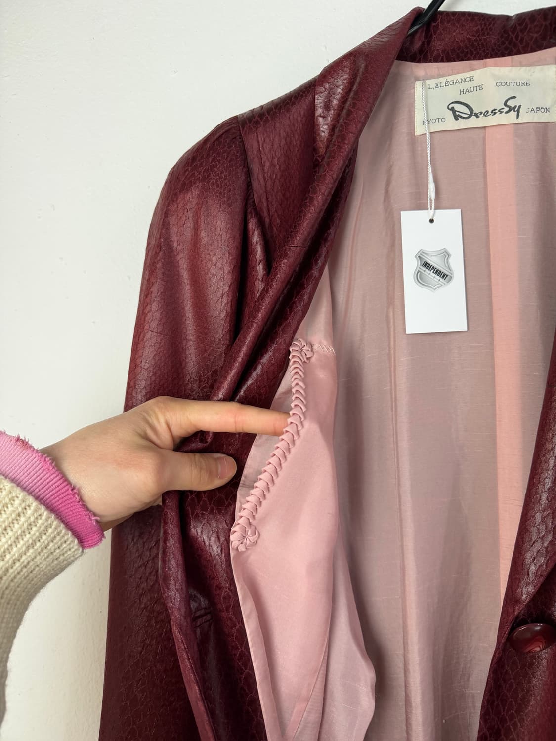 90s DressSy 파이톤 퍼프 코트 상품이미지5